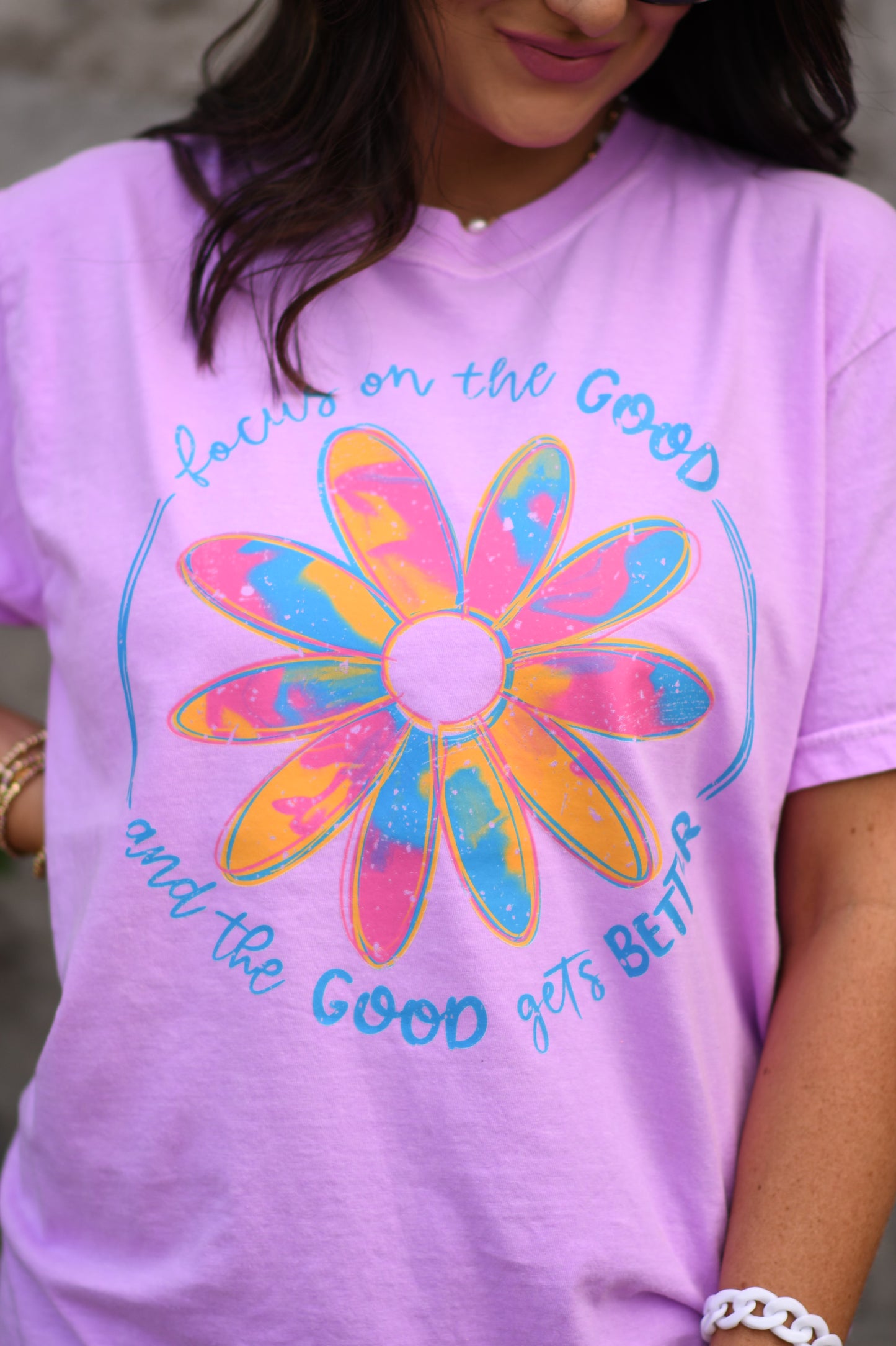 Focus On The Good Flower Tee
