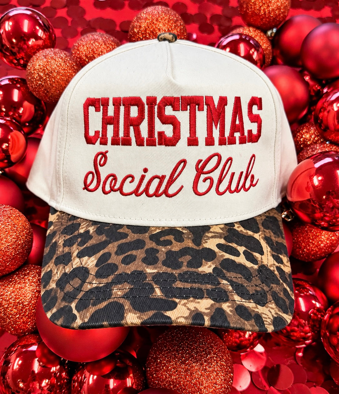 Christmas Social Club Leopard Hat