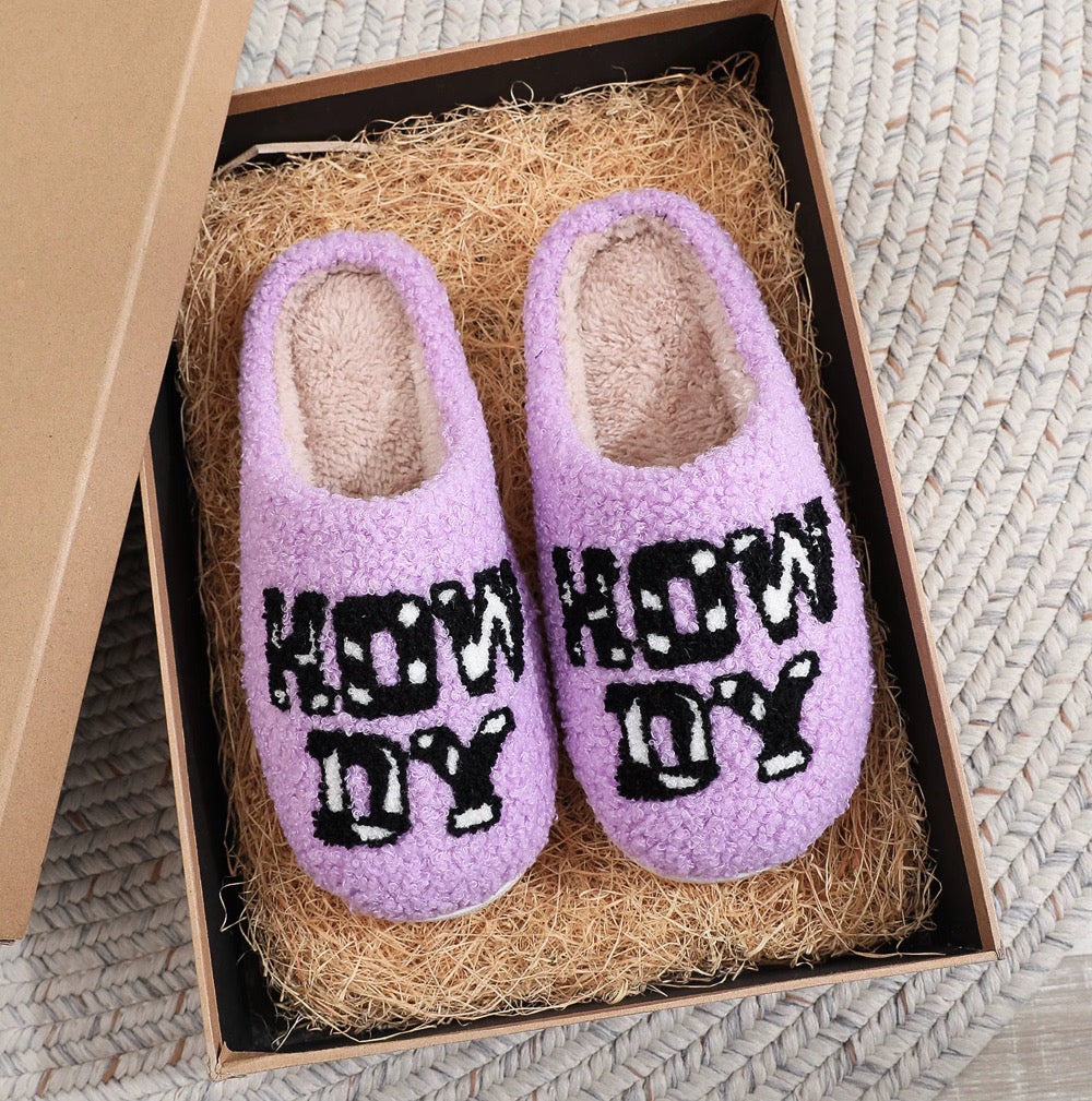 Howdy Purple Slippers *CIJ Special*