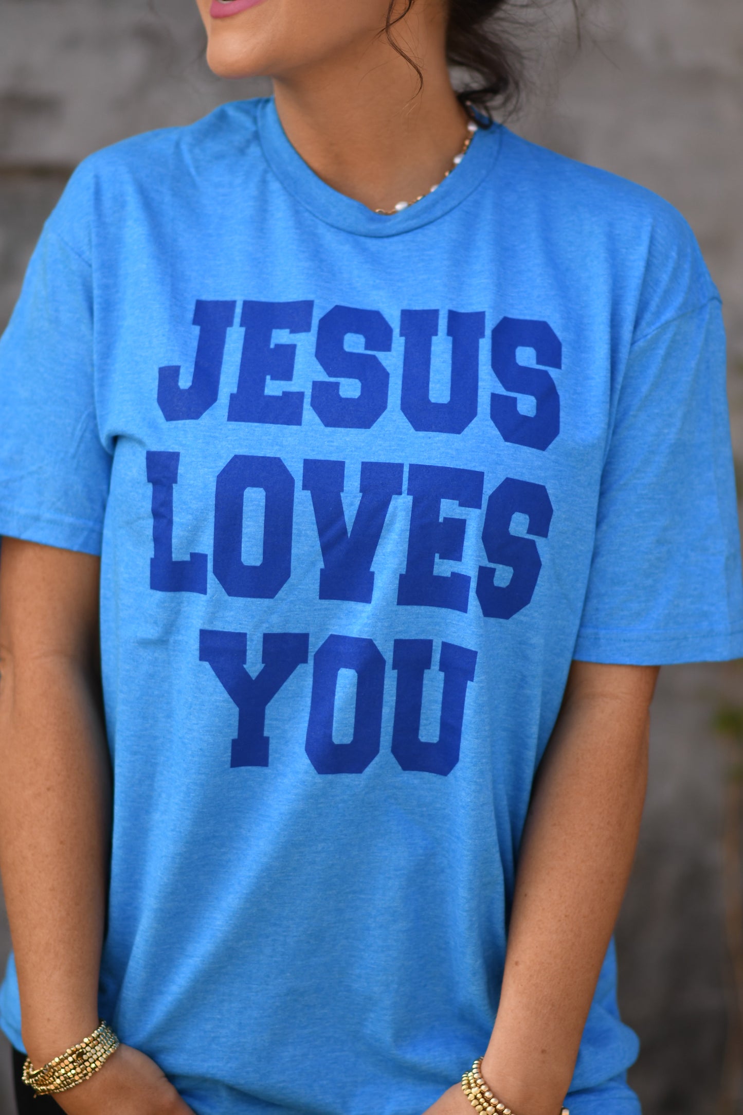 RTS Sapphire Jesus Loves You Tee