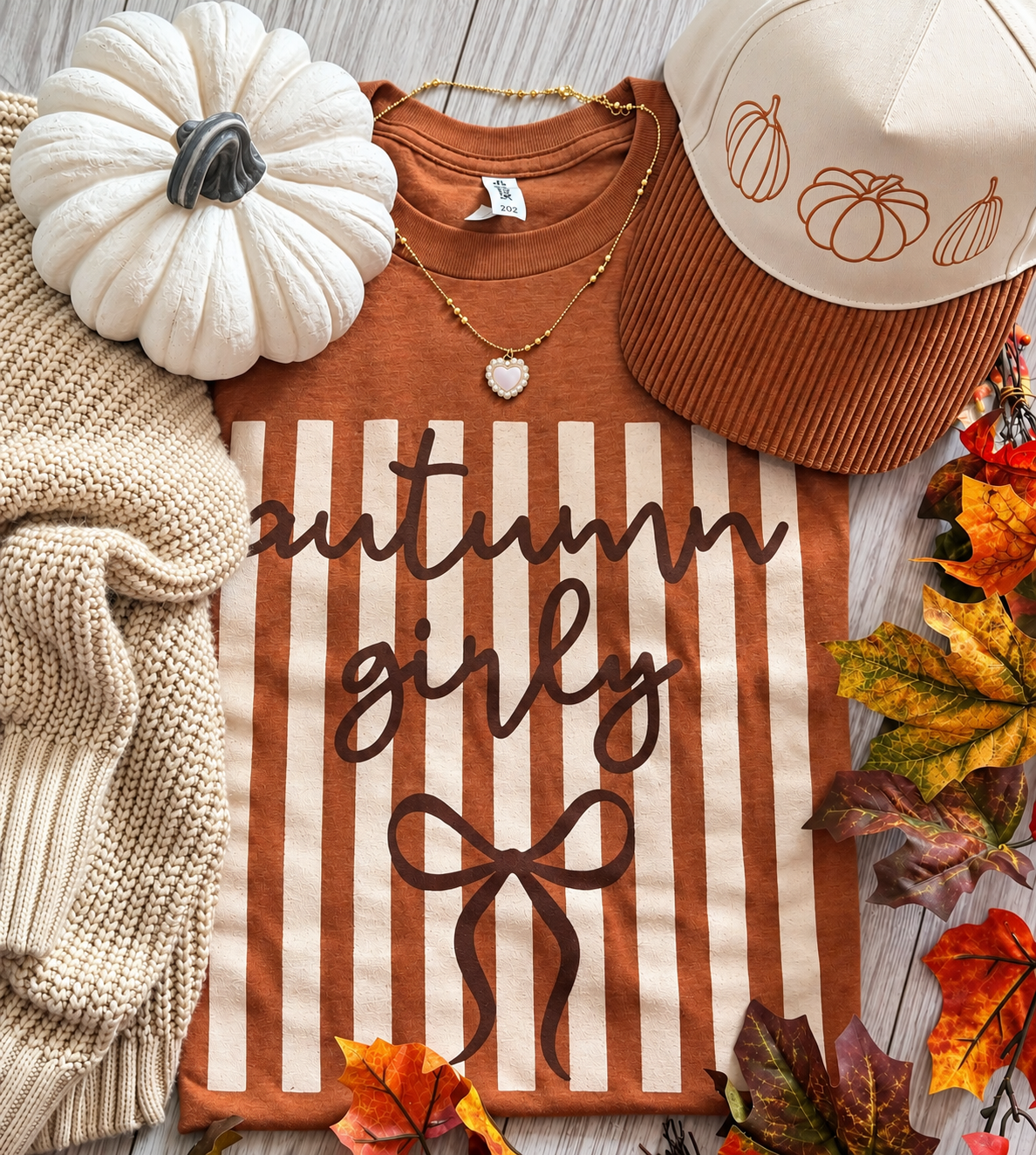 RTS Fall Girly Stripes Tee