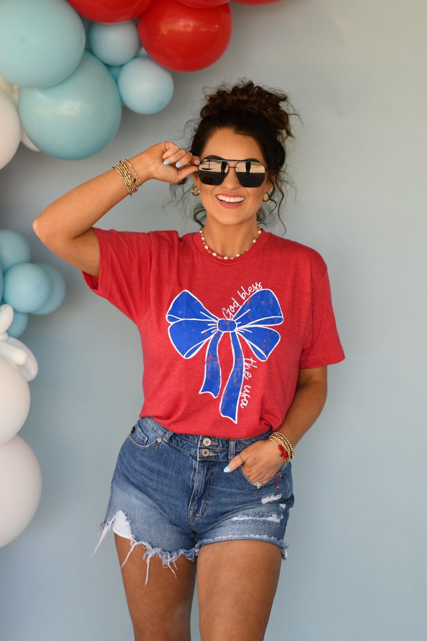 RTS God Bless The USA Bow Tee