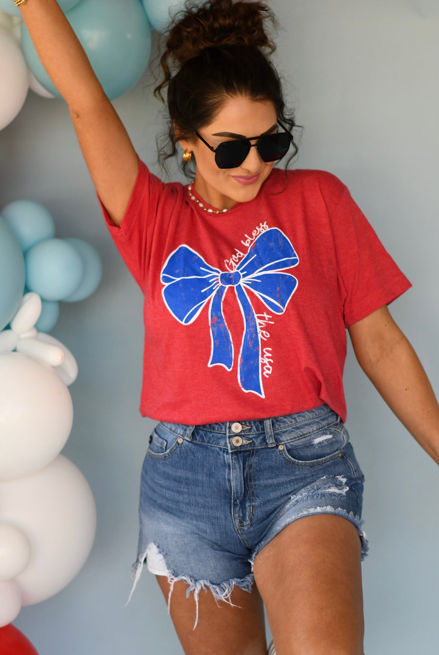 RTS God Bless The USA Bow Tee