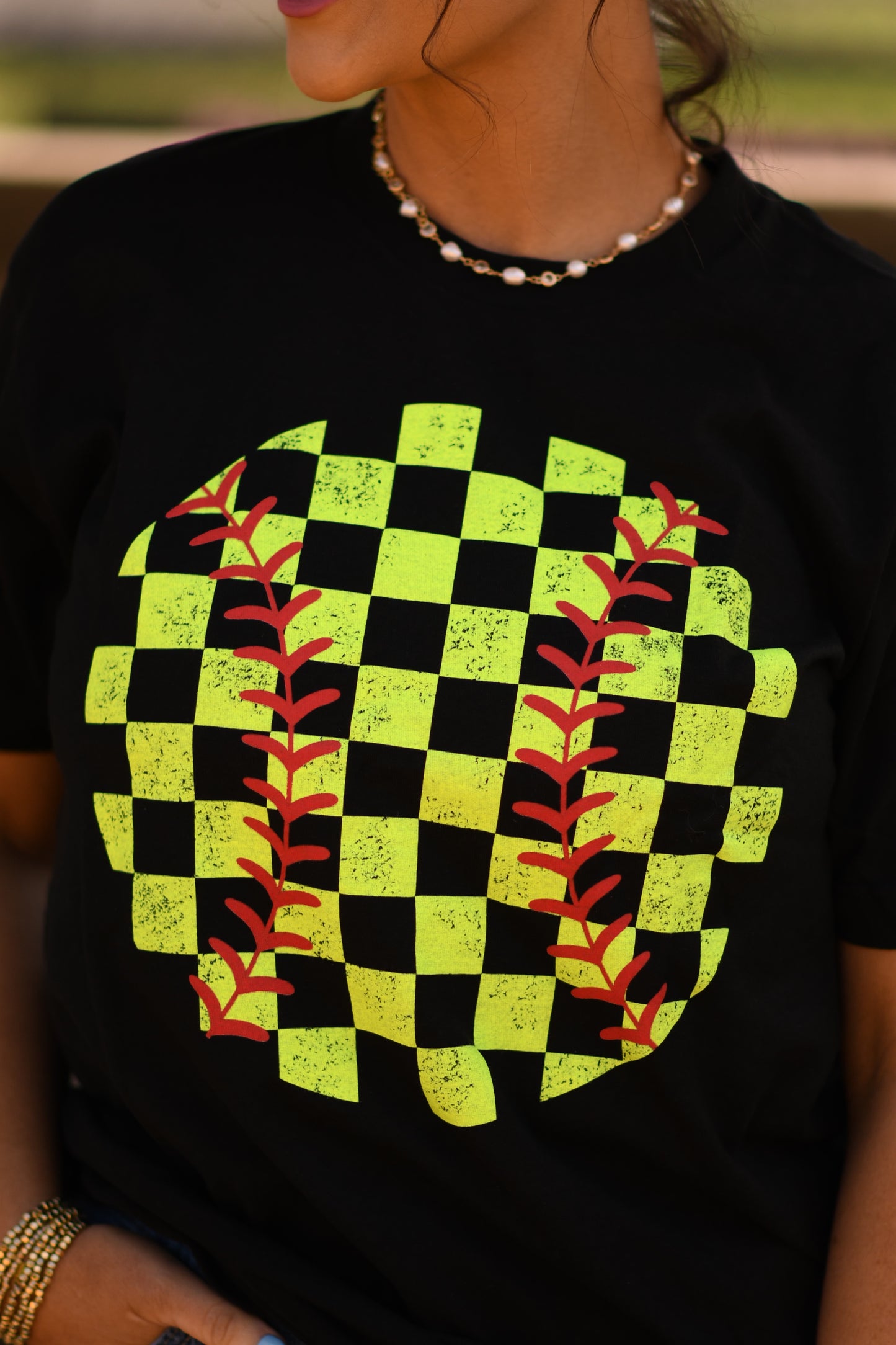 RTS Distressed Softball Tee