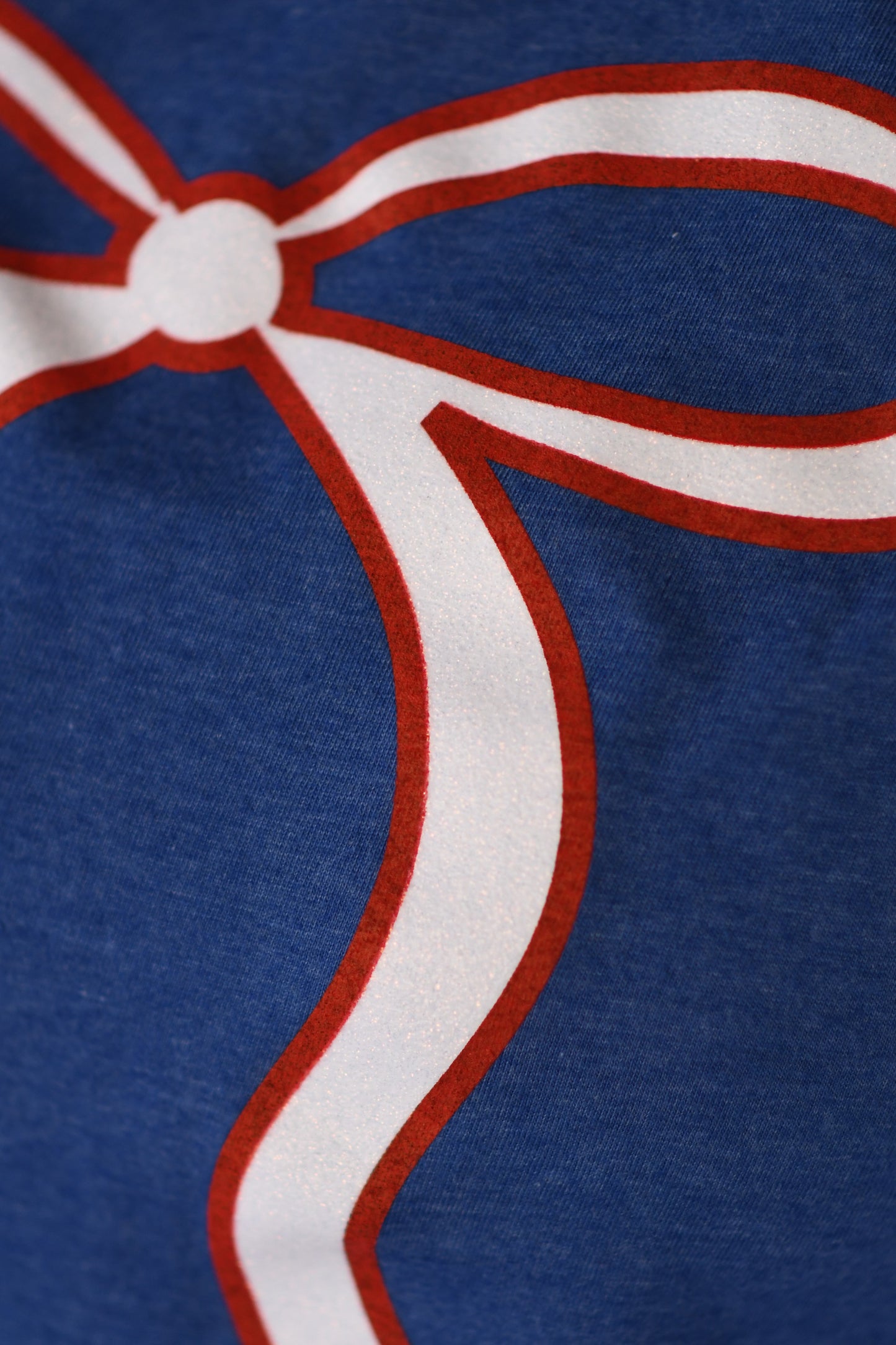 RTS Glitter American Bow Tee