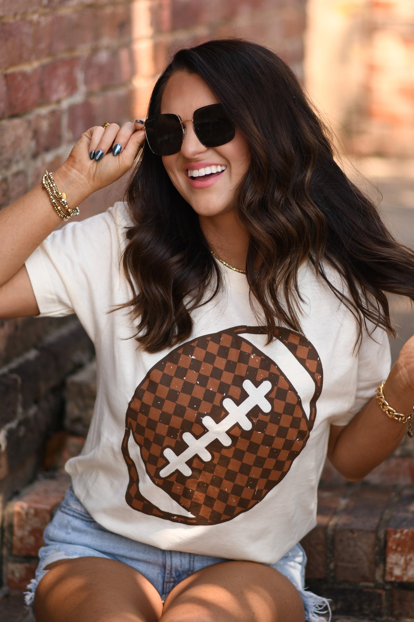 RTS Checkered Football Tee