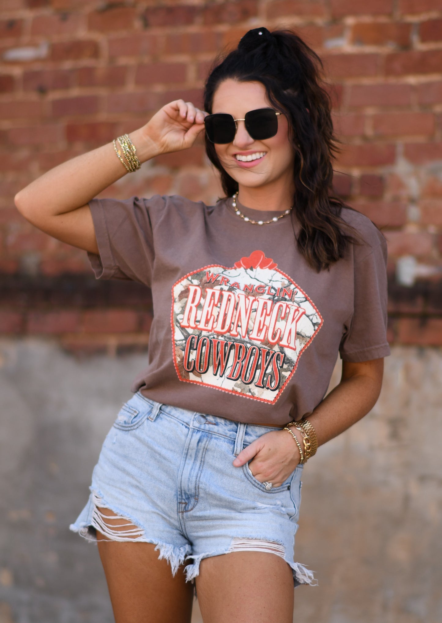 Wranglin' Redneck Cowboys Tee