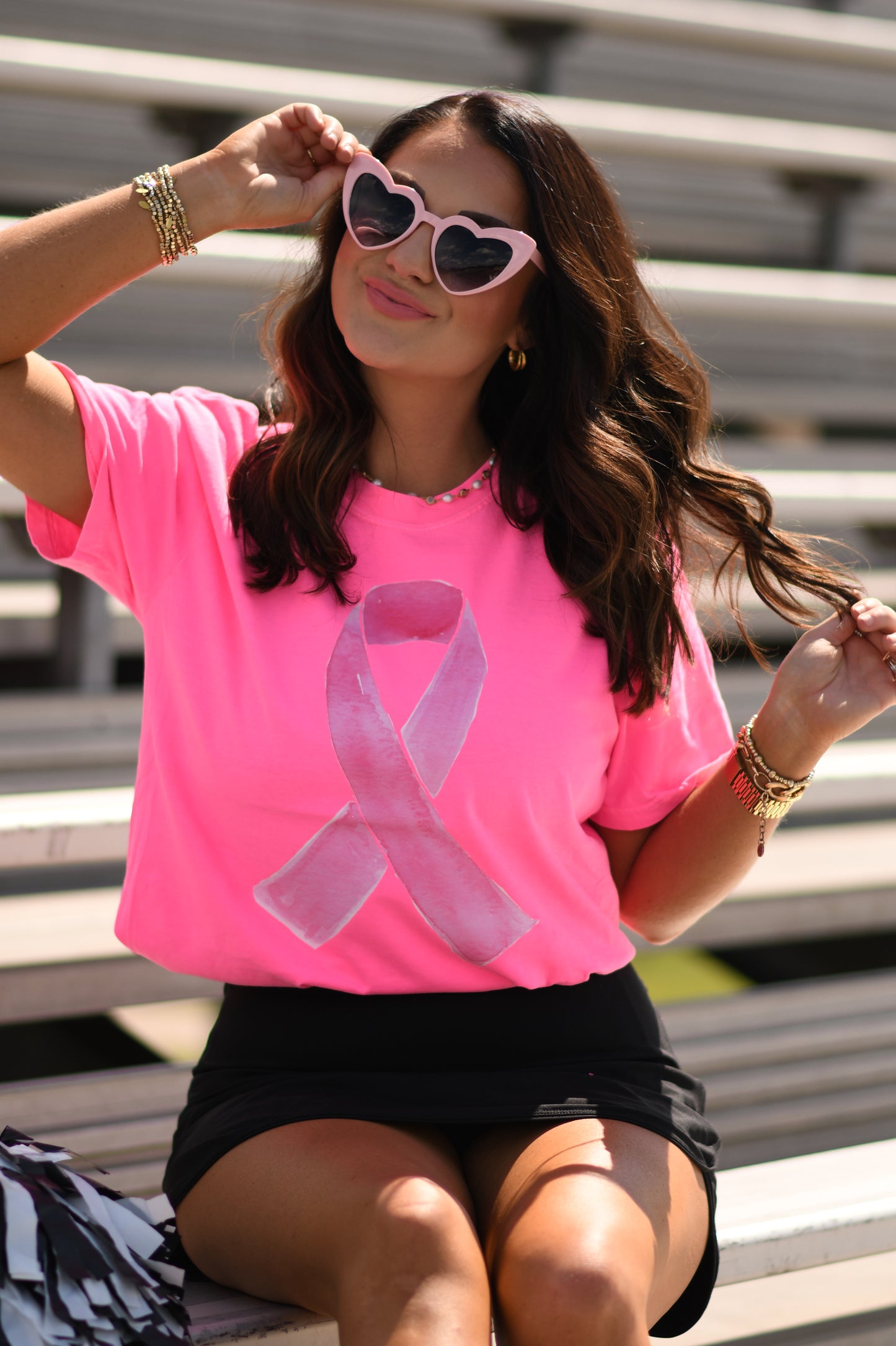Watercolor Pink Out Ribbon Tee