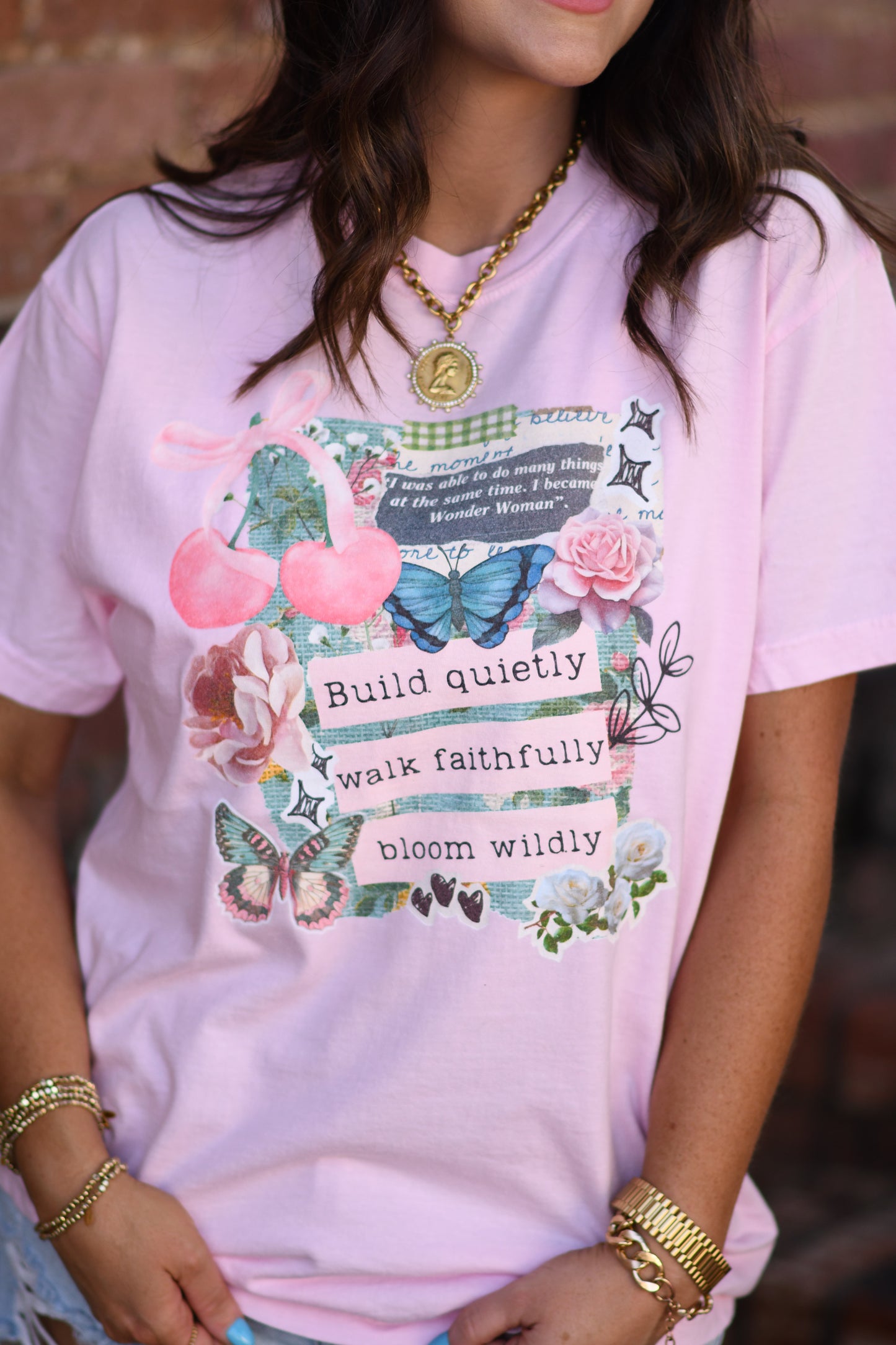 Build Quietly Walk Faithfully Tee