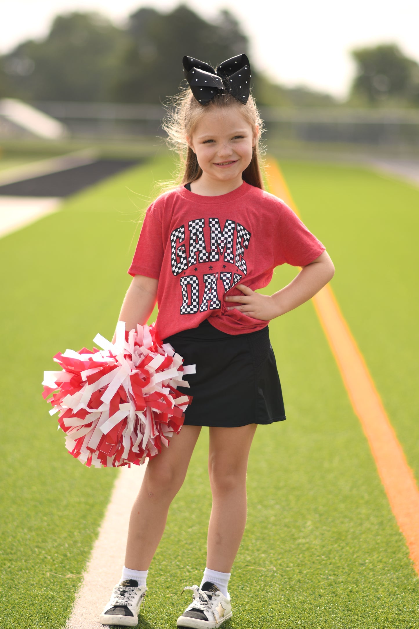 RTS Red Checkered Game Day Tee