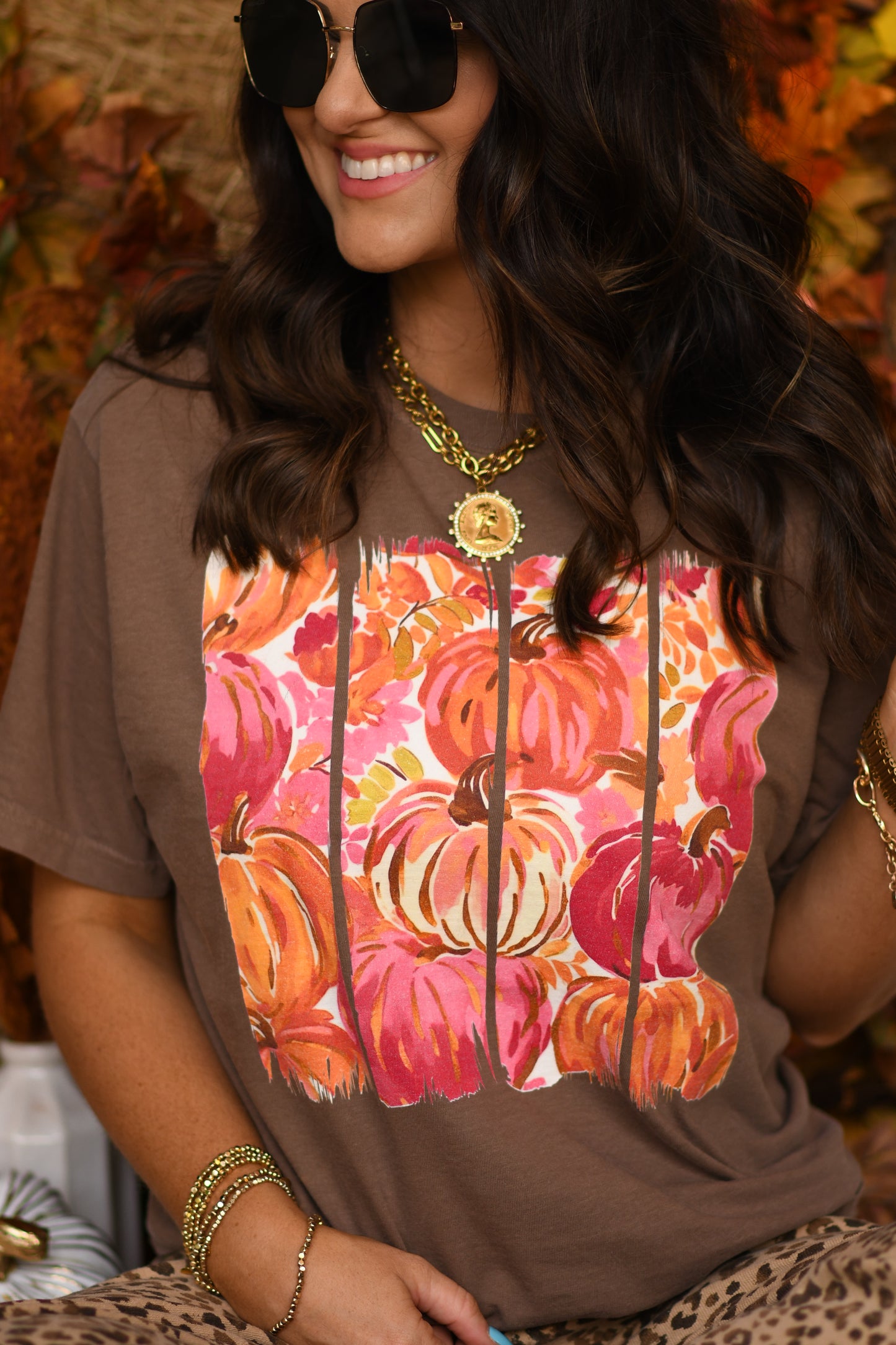 Pink Pumpkin Swatch Tee
