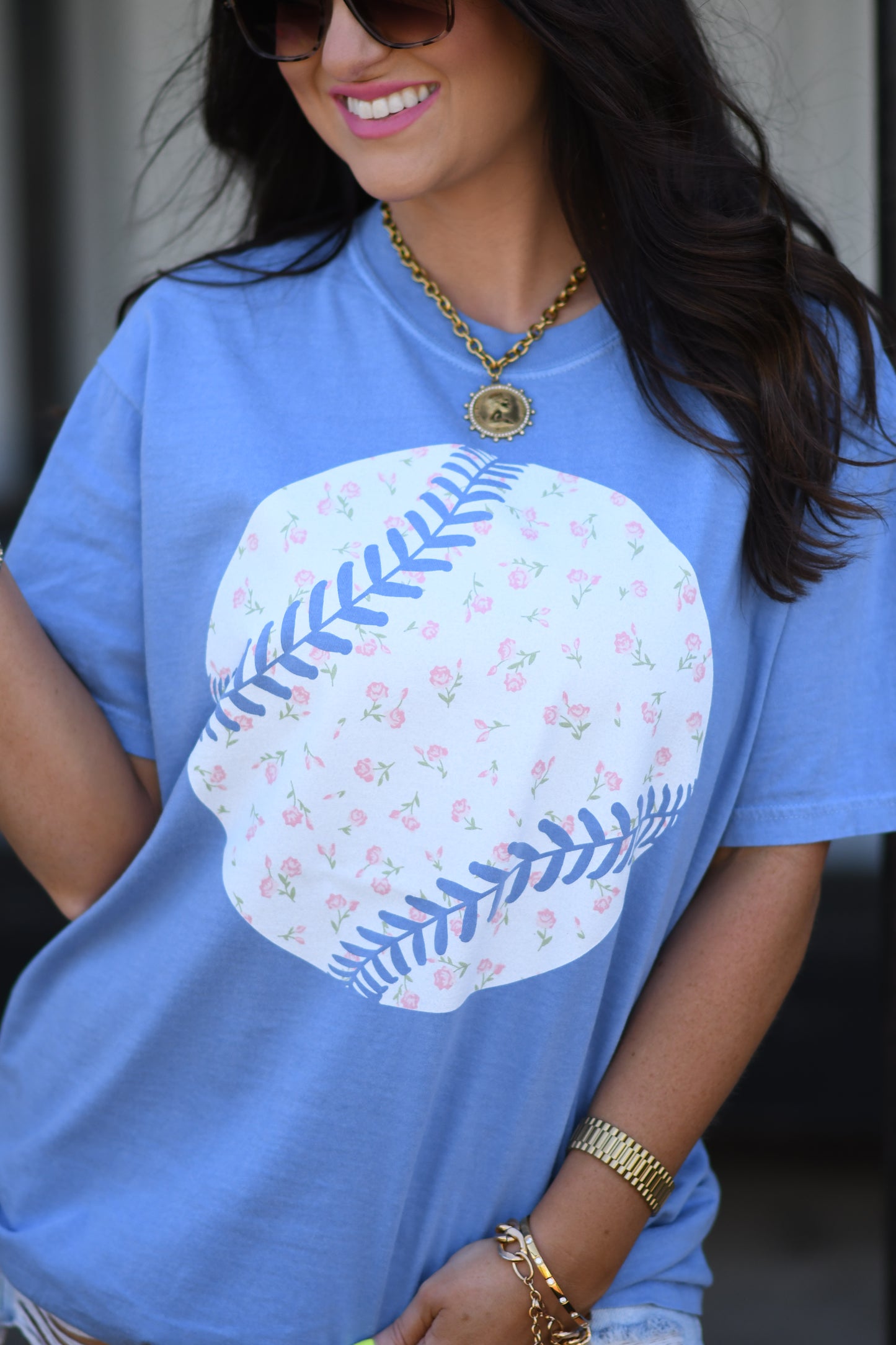 Dainty Florals Baseball Tee