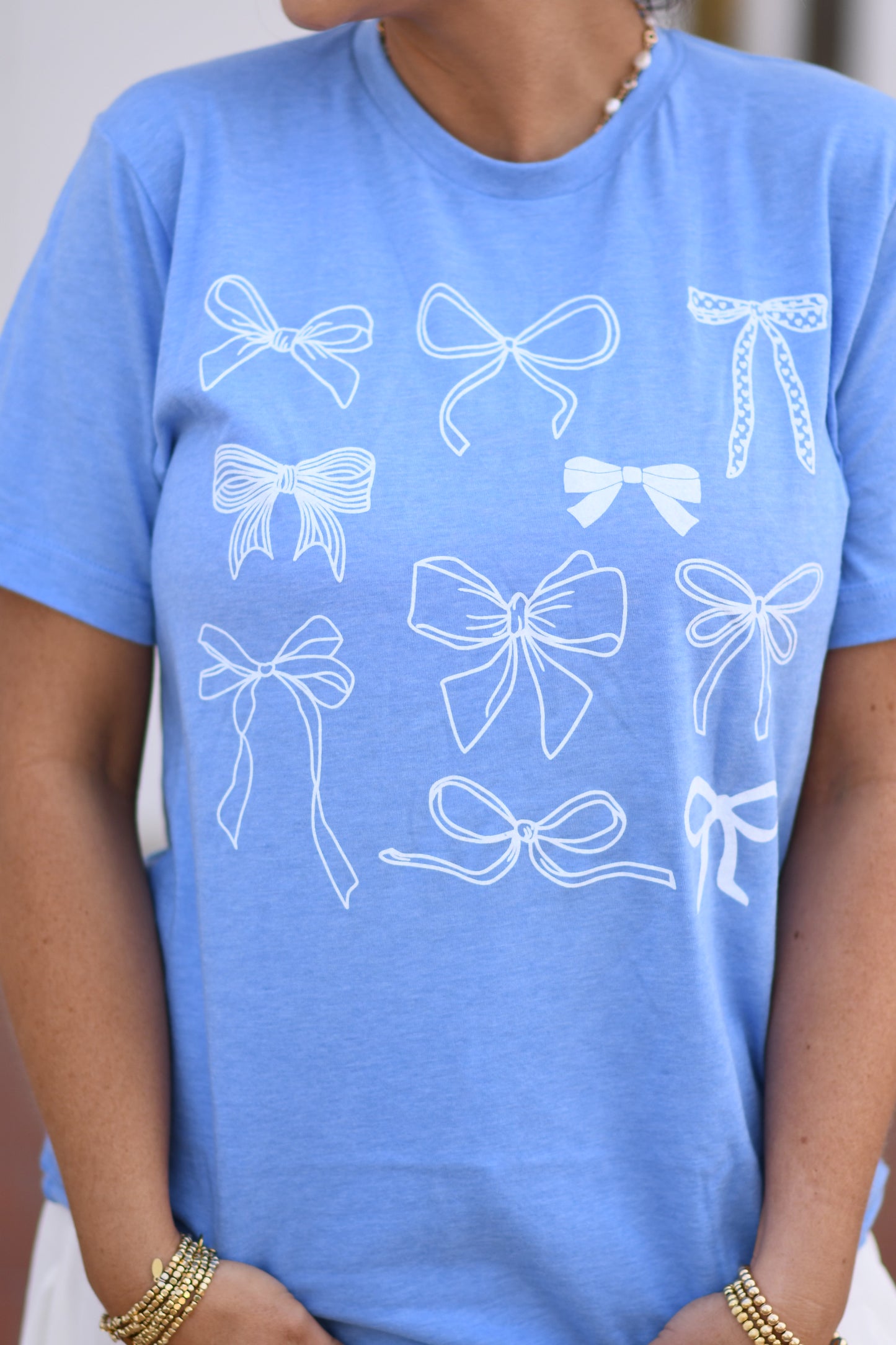 RTS White Bows Tee