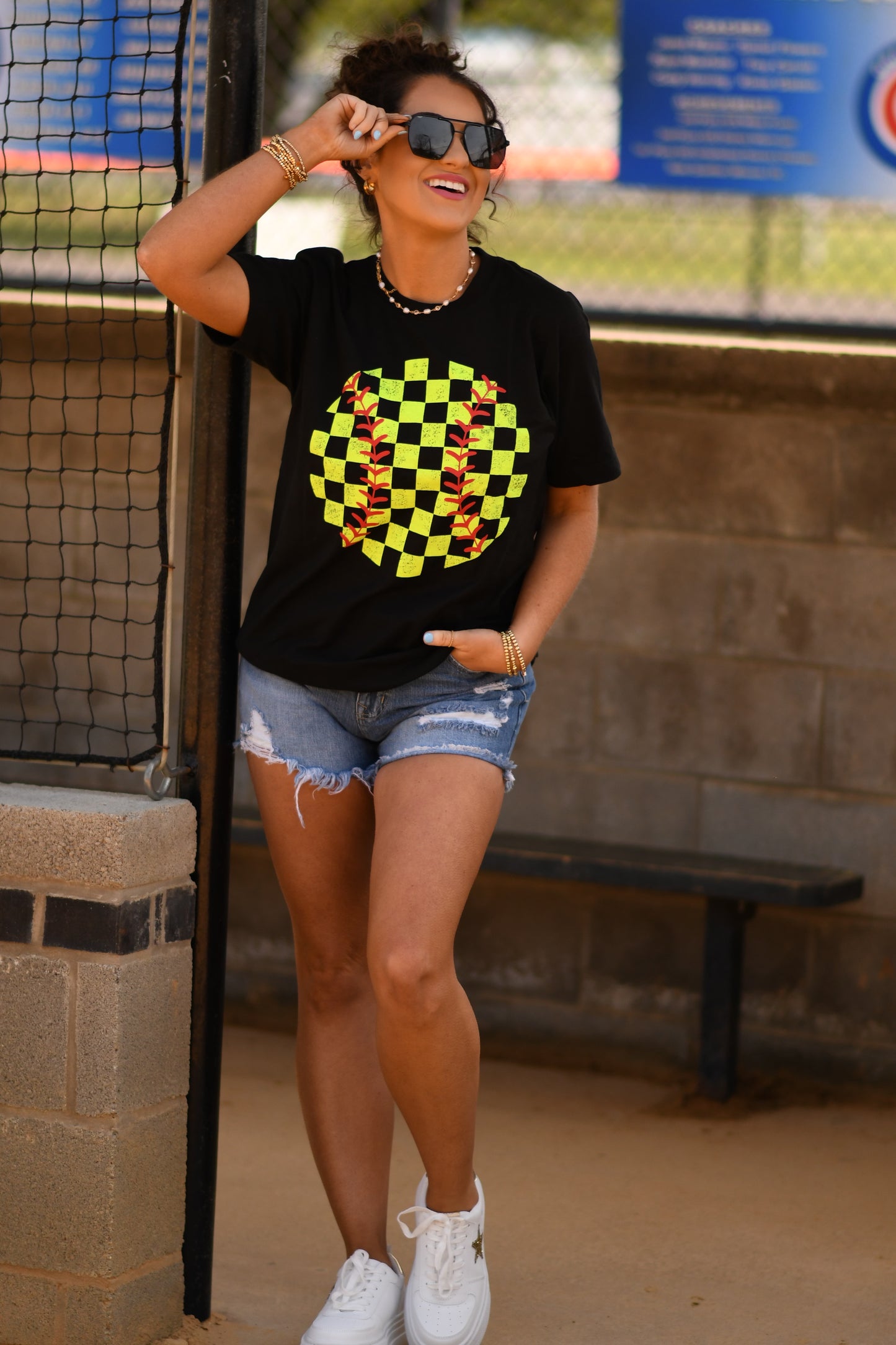 RTS Distressed Softball Tee
