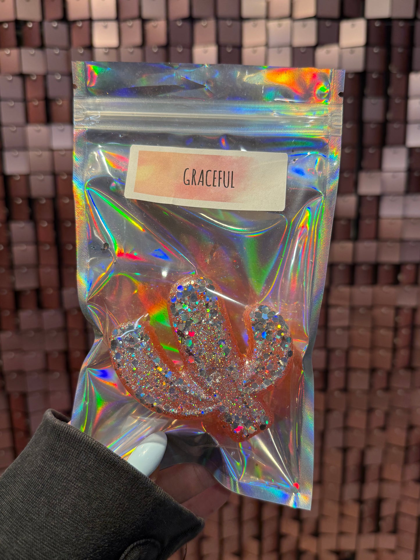 RTS Pink Glittery Cactus Vent Clip