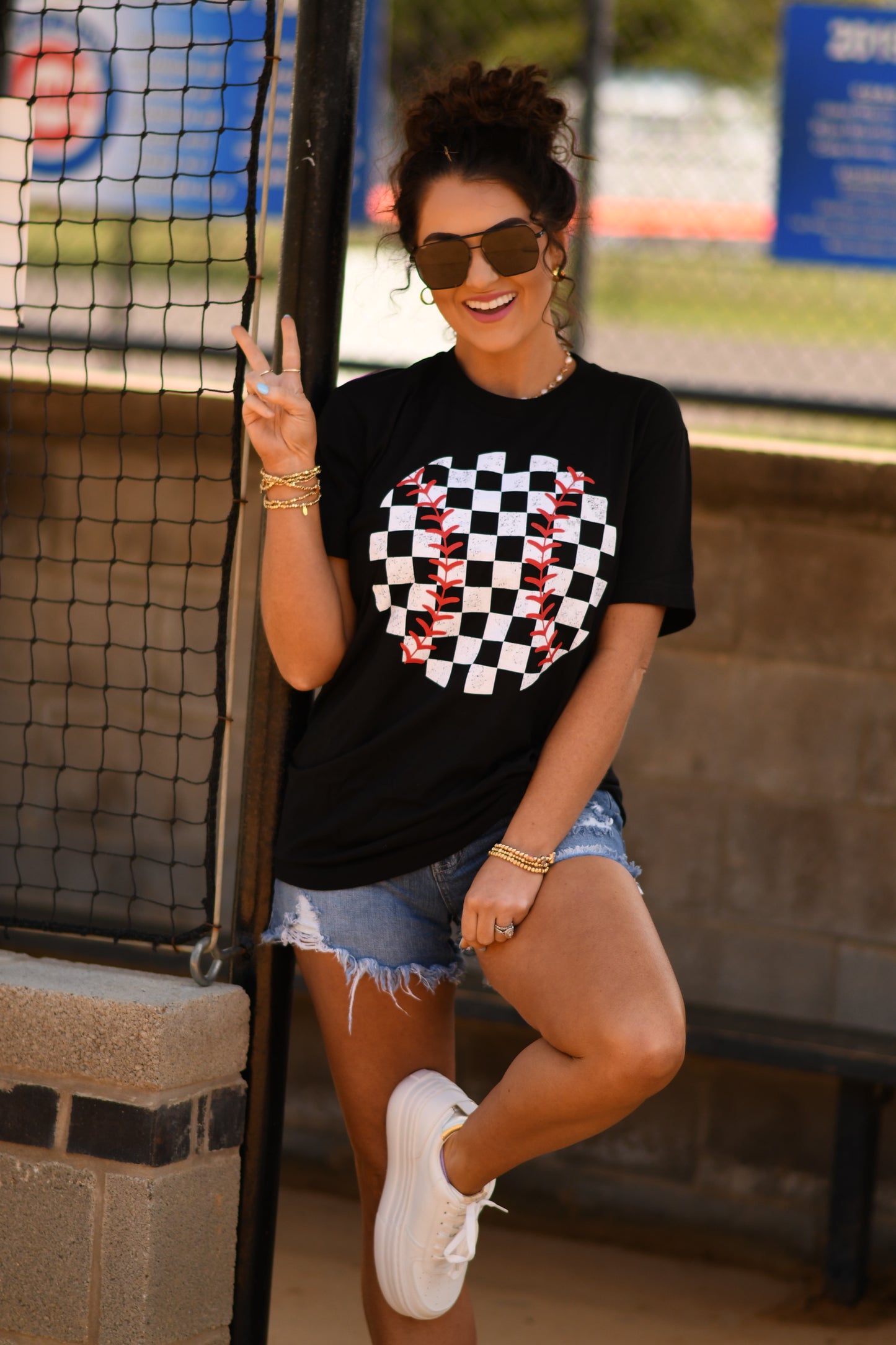 RTS Distressed Baseball Tee