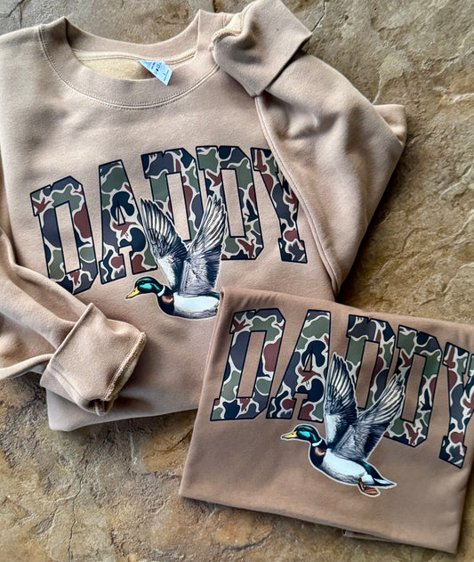 Daddy Camo Duck Tee/Sweatshirt