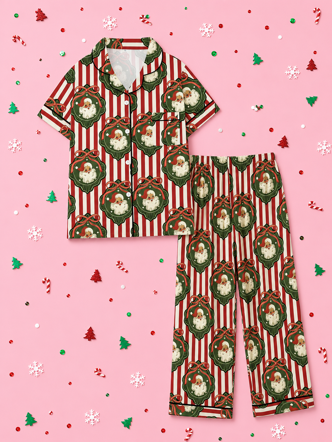 Vintage Striped Santa Pants Pajamas *PRE ORDER*