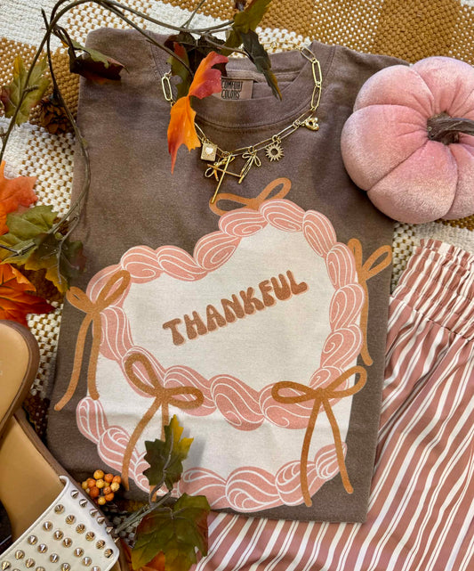 Thankful Bow Cake Tee/Long Sleeve