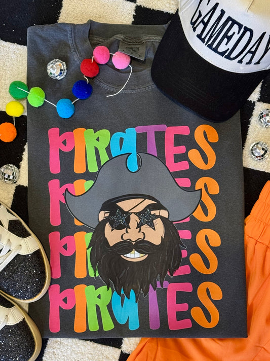 Pirates Neon Mascot Tee