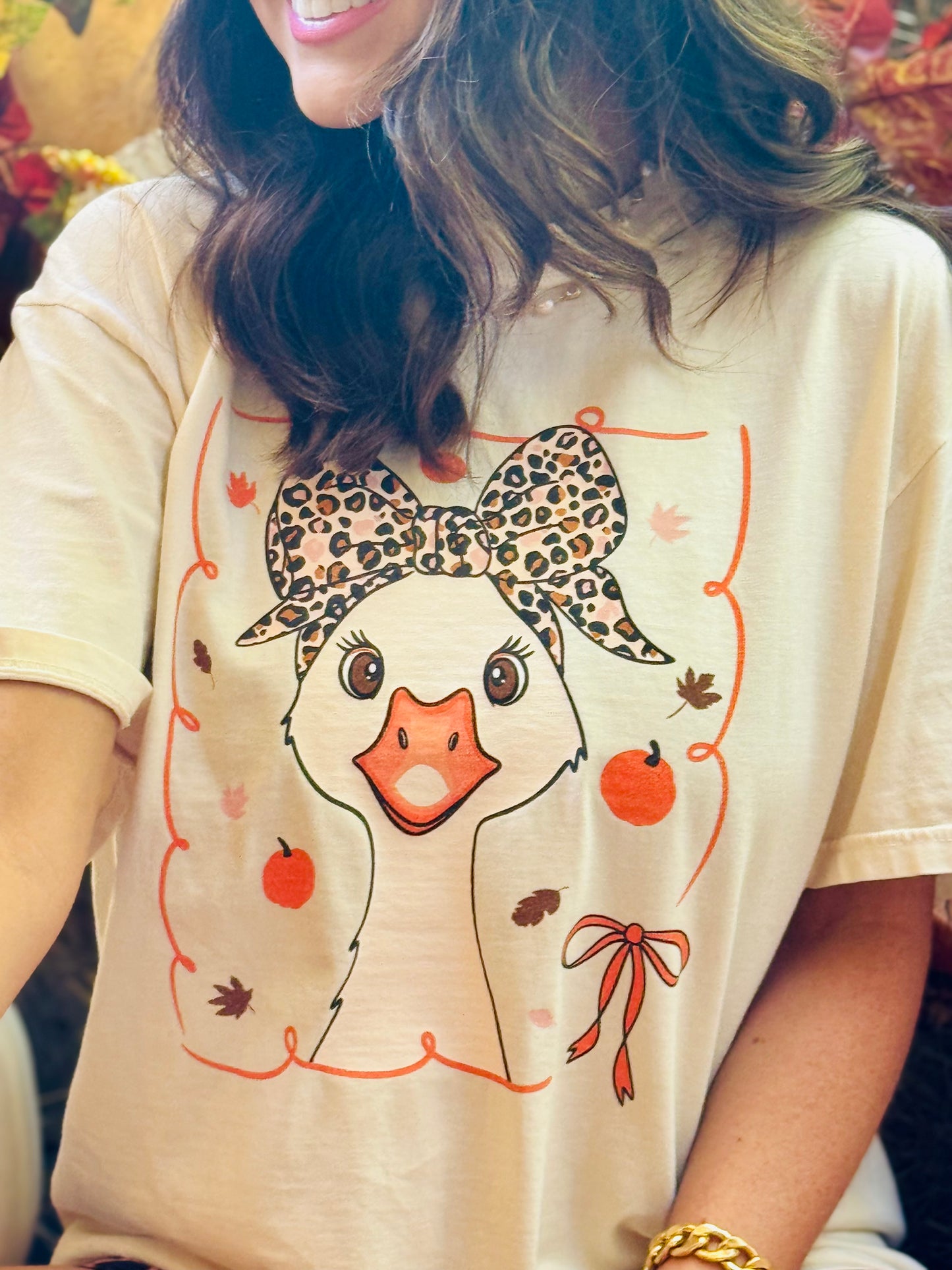 Leopard Goose Fall Tee