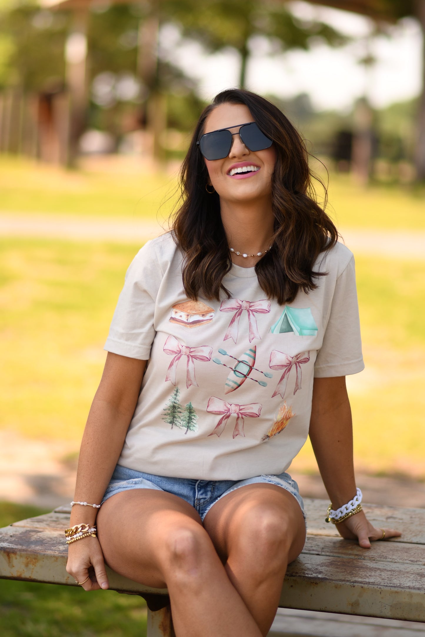 Camping Bows Tee