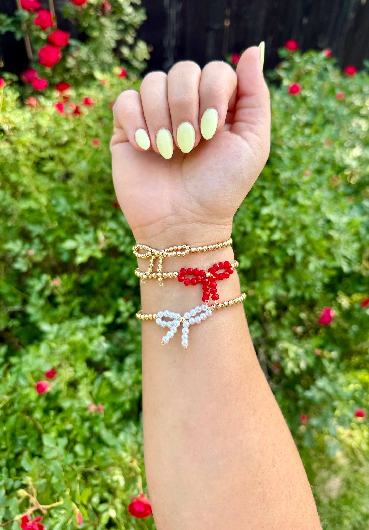 **SALE** Beaded Bow Bracelets
