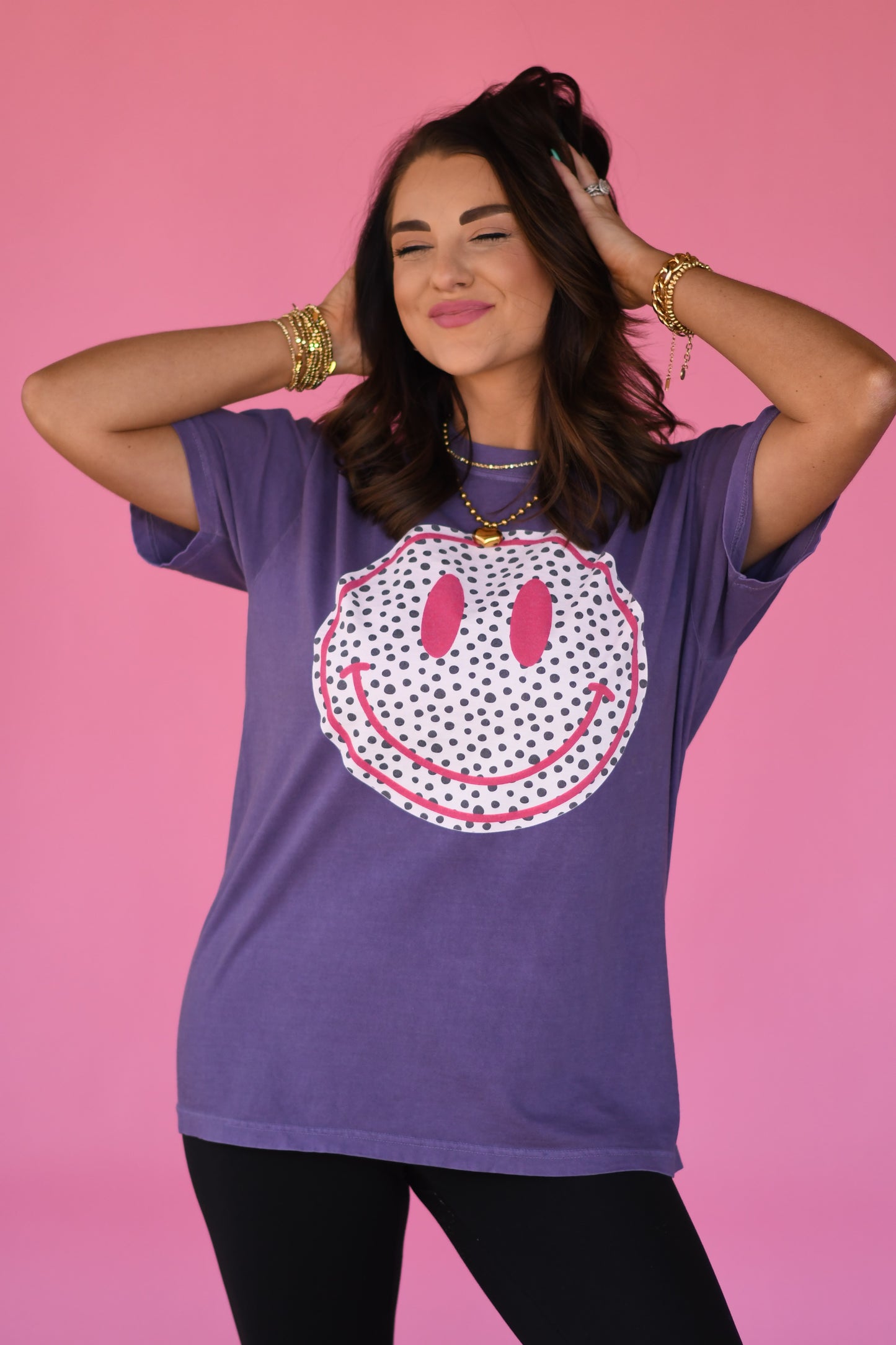 Polka Dot Smiley Tee