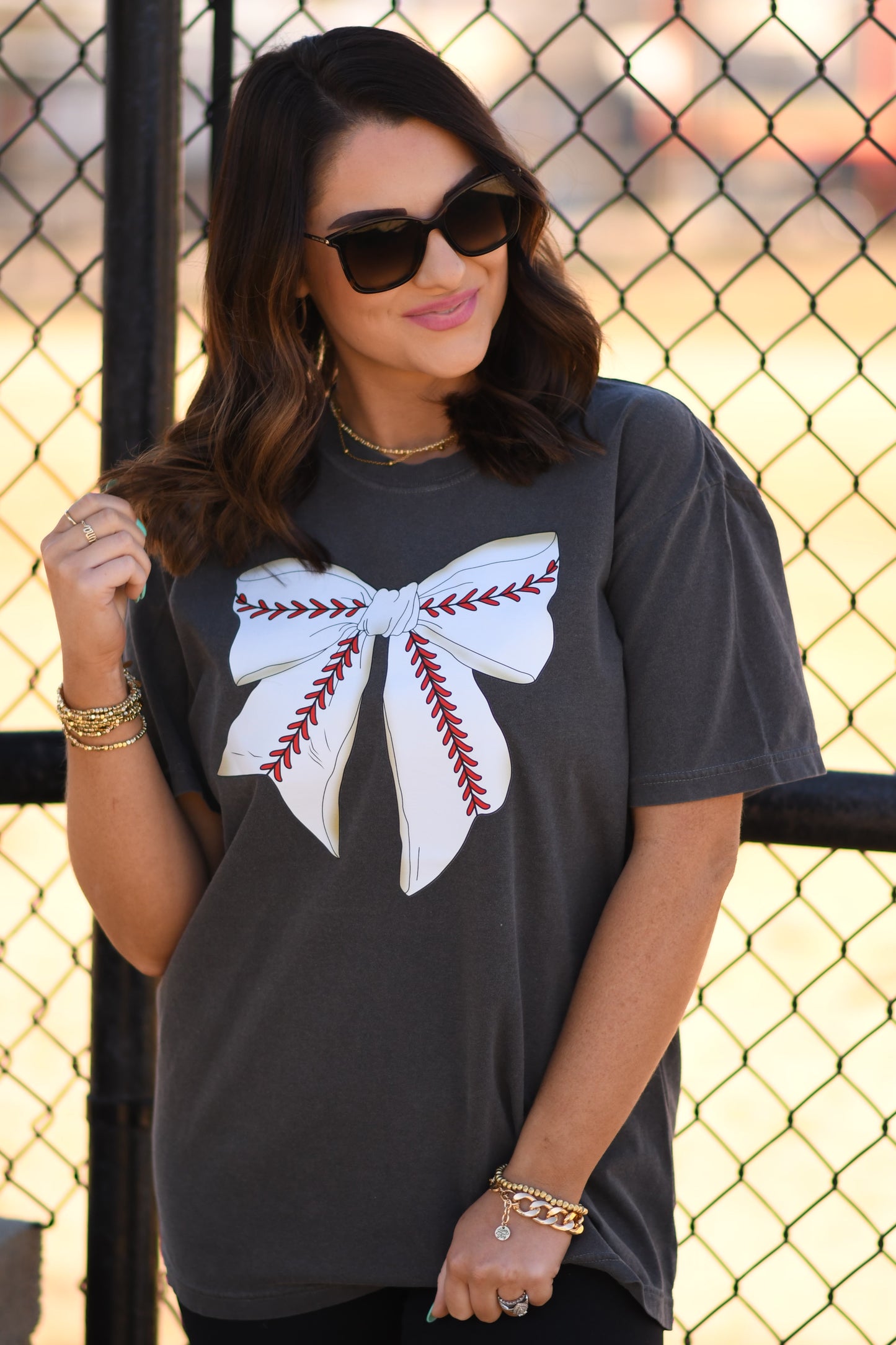 Baseball Bow Tee