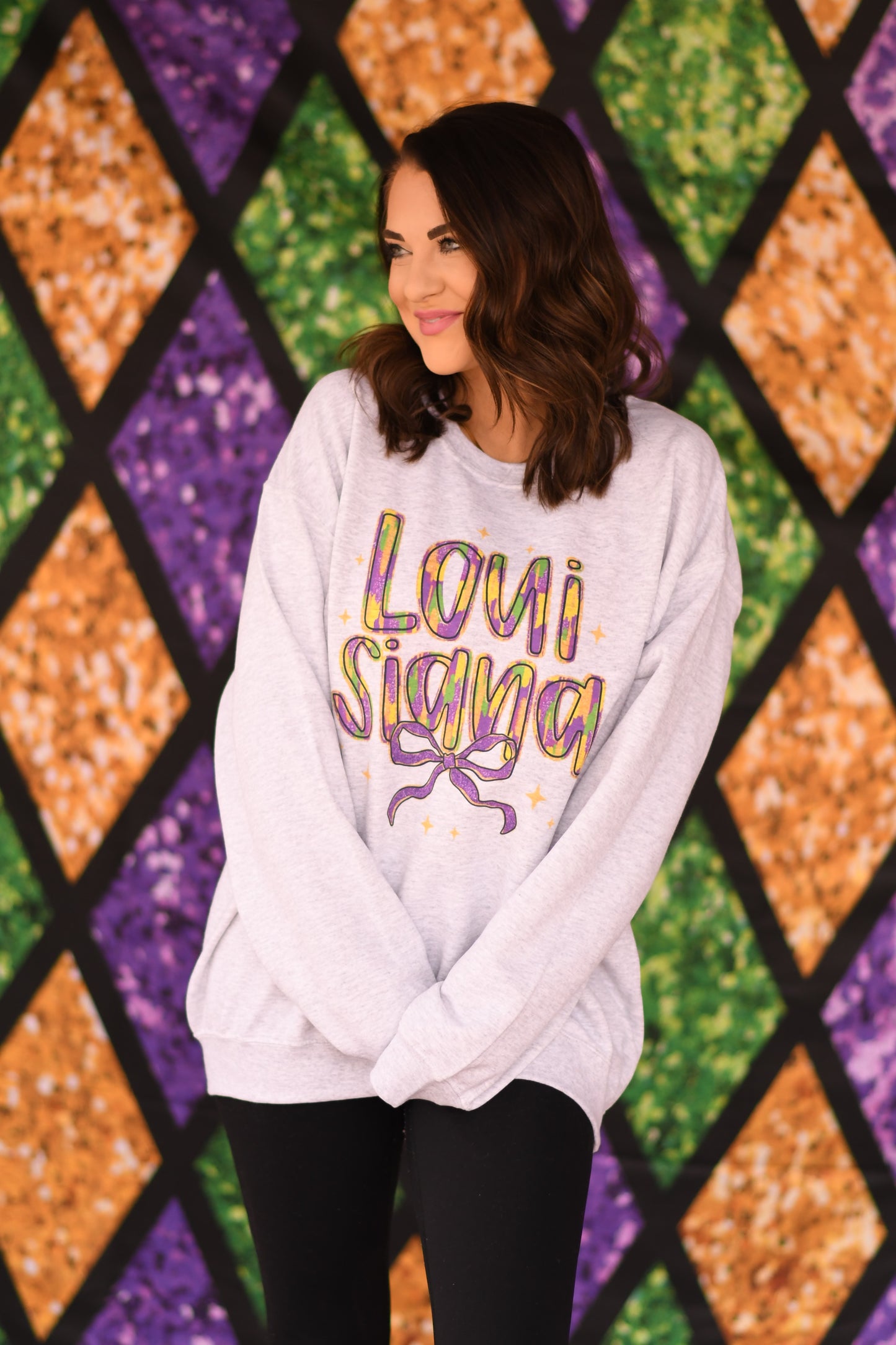 Louisiana Bow Sweatshirt