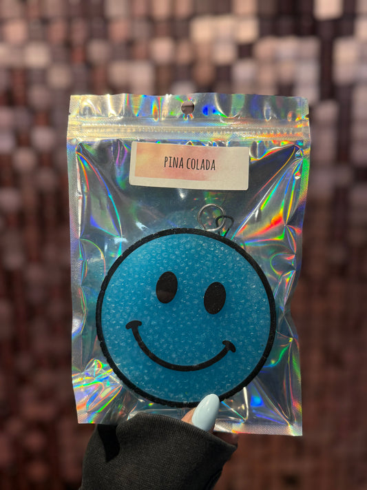 RTS Blue Smiley Car Freshie