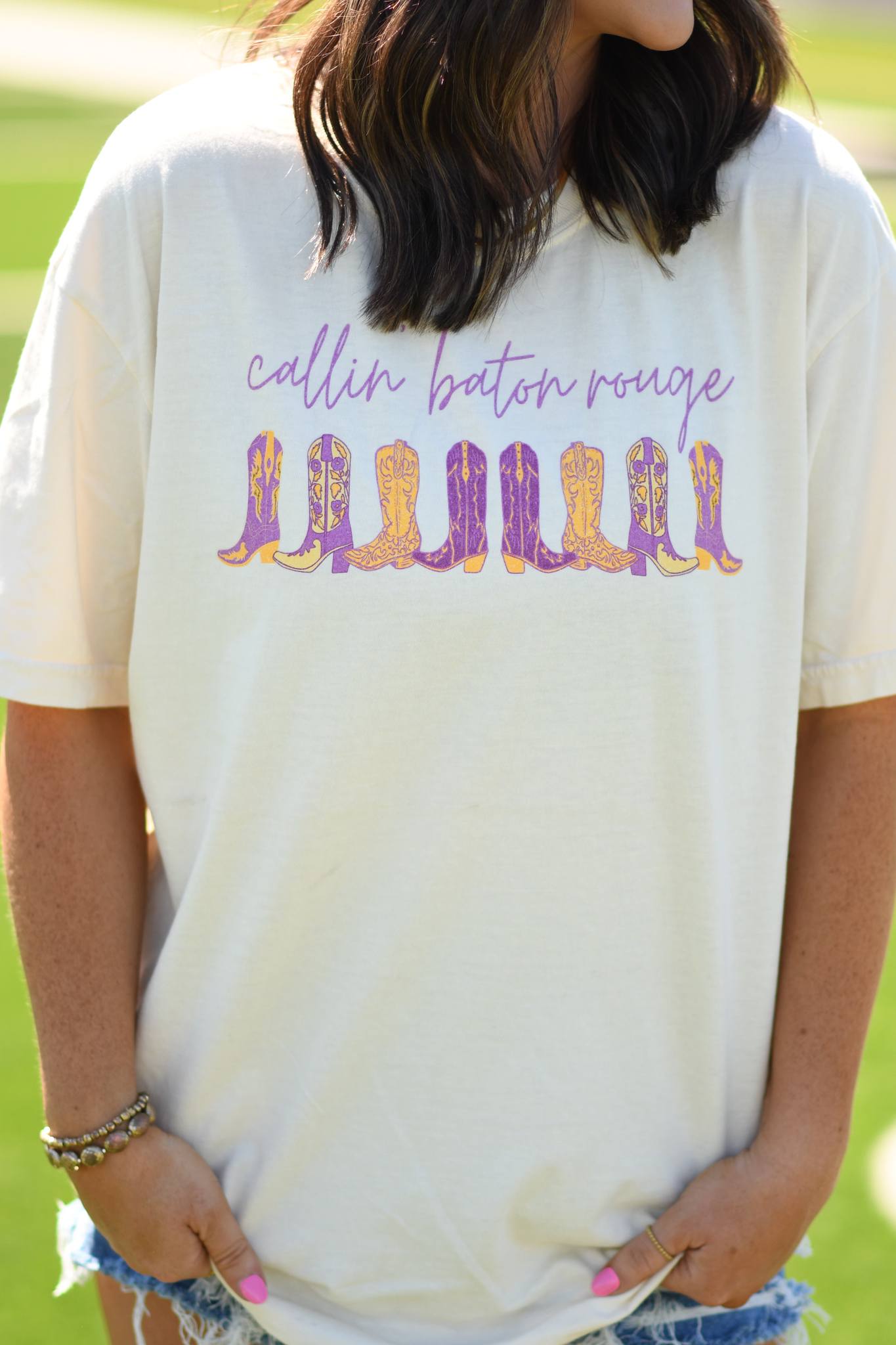 Callin' Baton Rouge Boots Tee