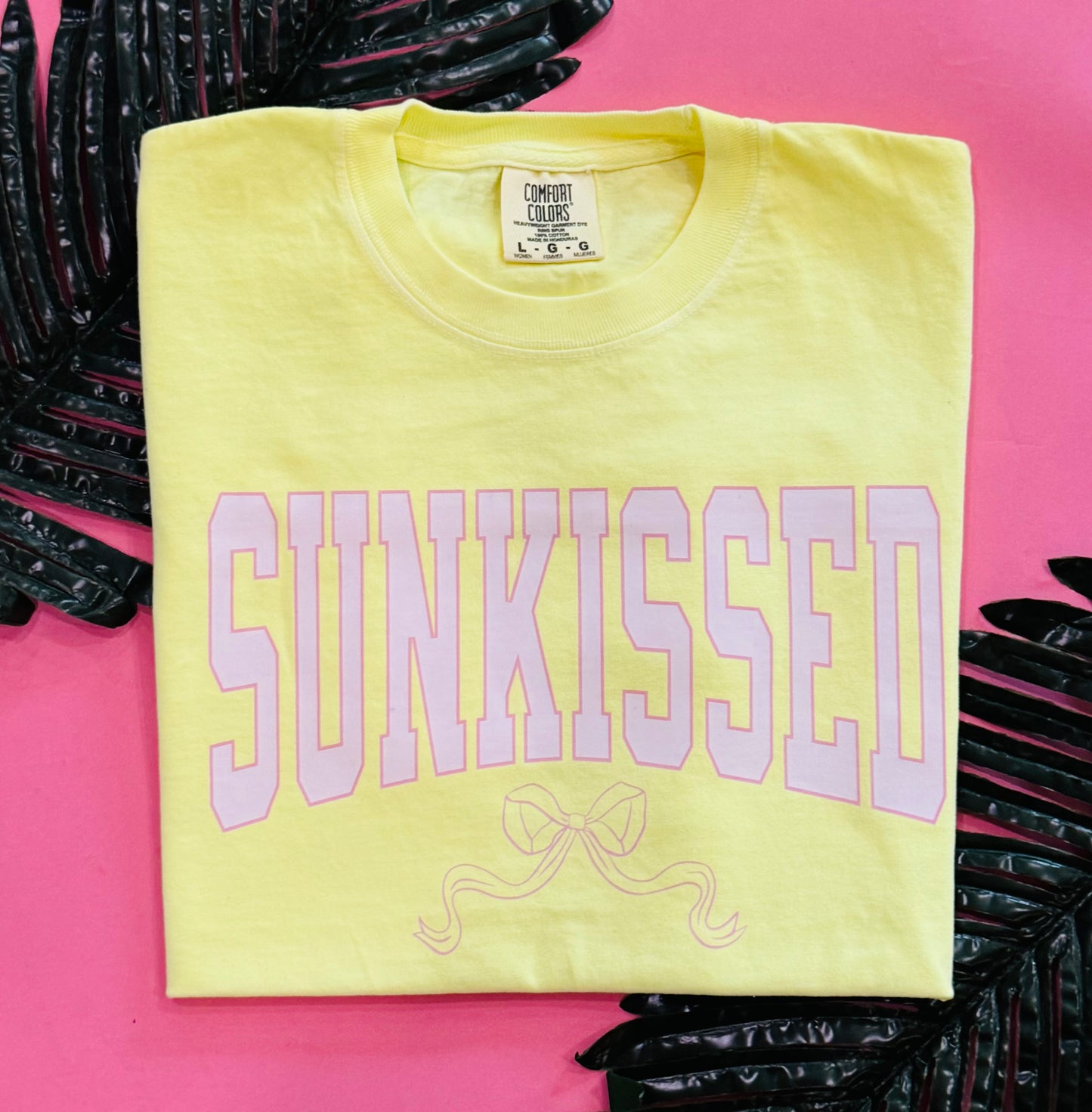 Neon Sunkissed Bow Tee/Crops