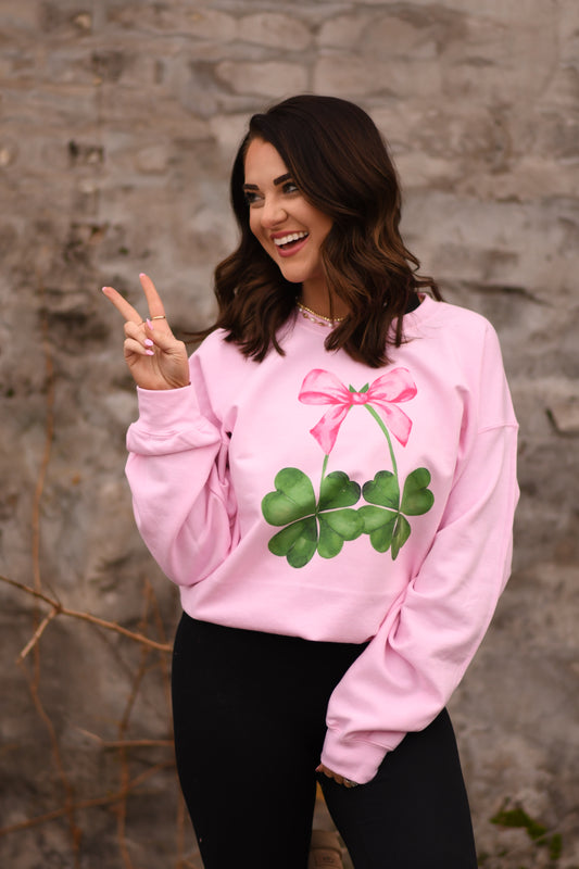 Clover Bow Sweatshirt Sweatshirt