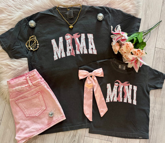 Mama And Mini Bow Tees