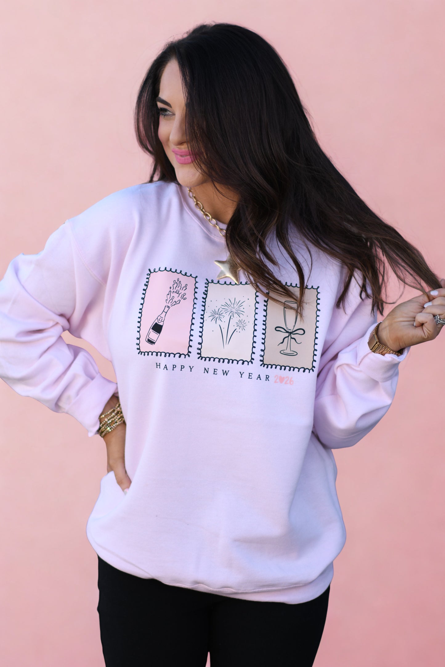 Happy New Year Champagne Sweatshirt