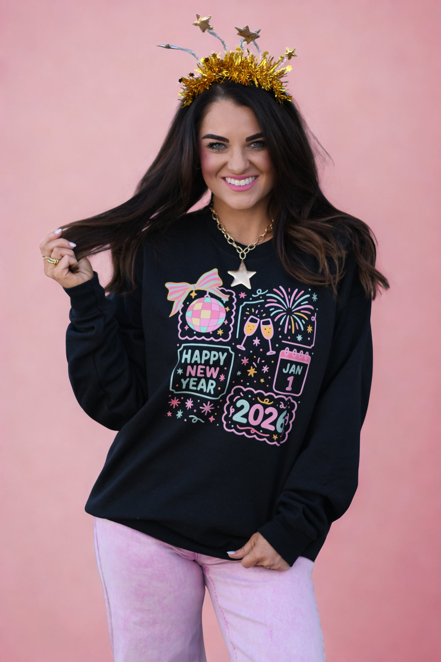 Happy New Year 2026 Disco Sweatshirt