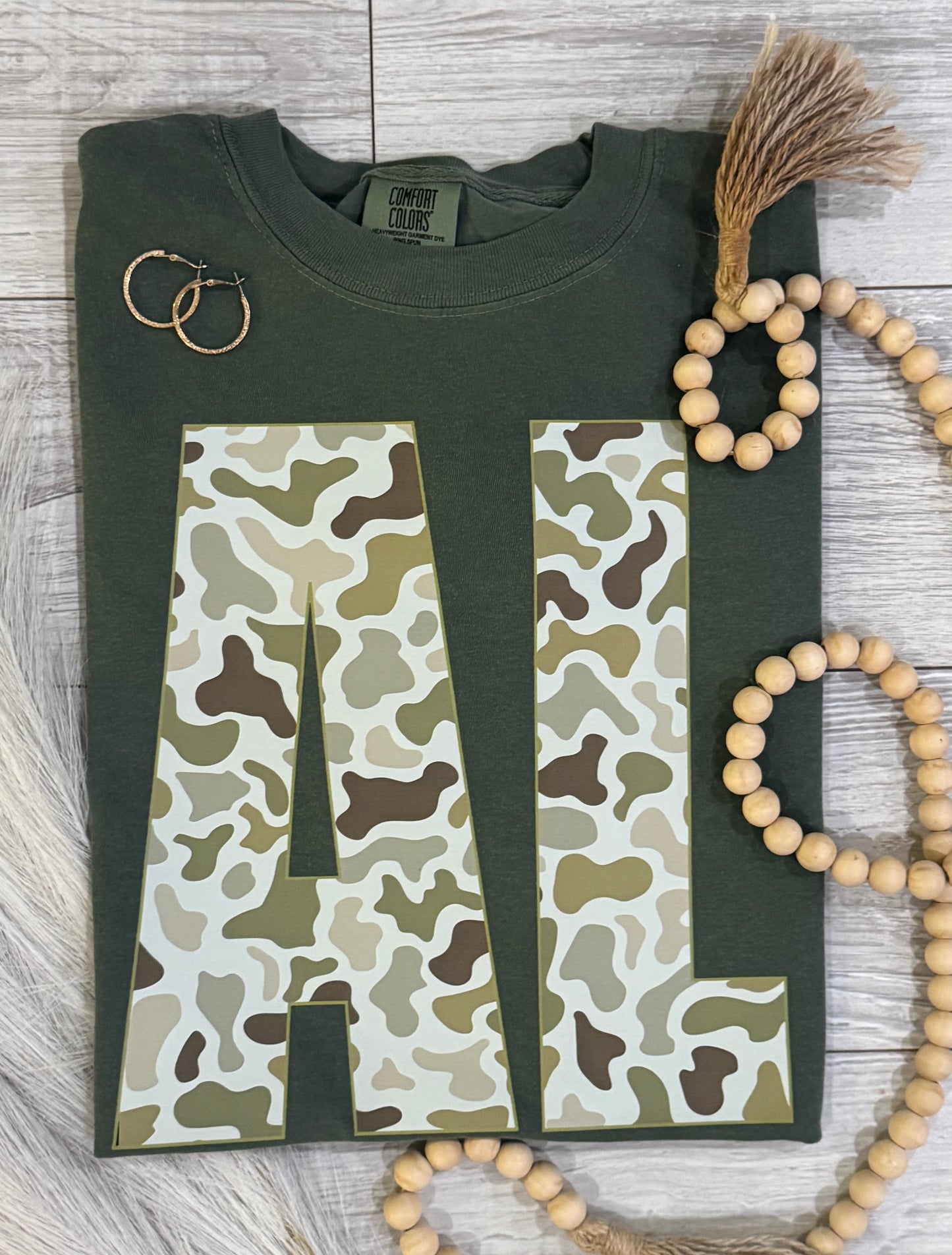 AL Camo State Tee