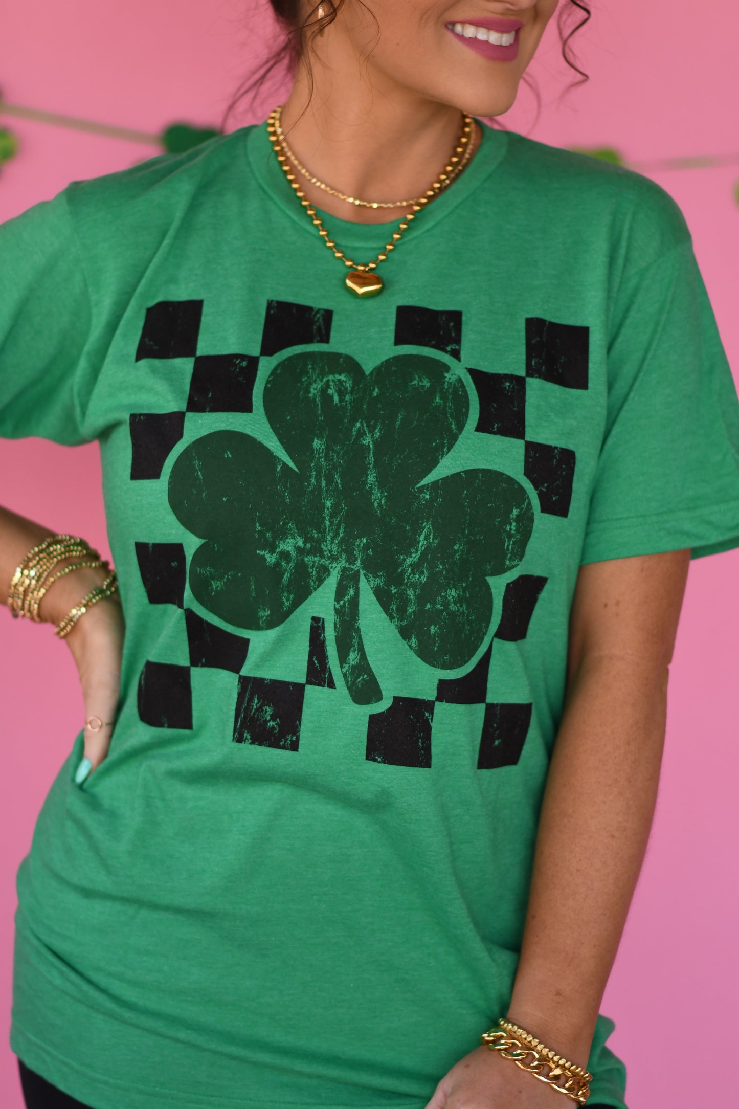 RTS Checkered Shamrock Tee