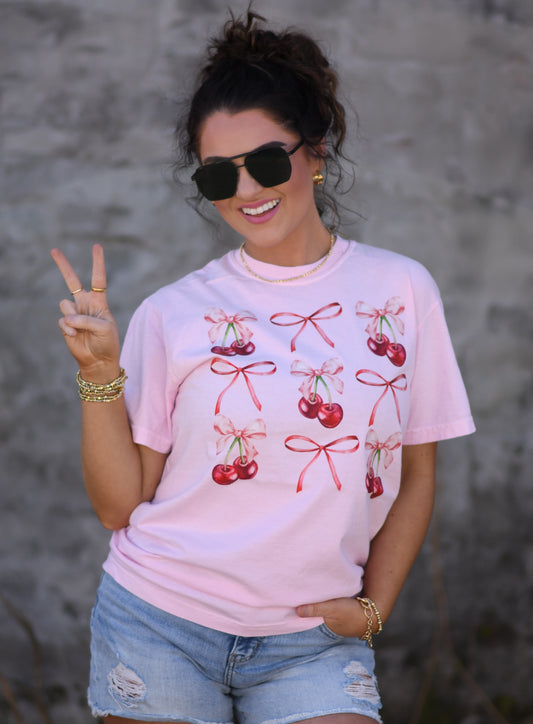 Cherries & Bows Tee