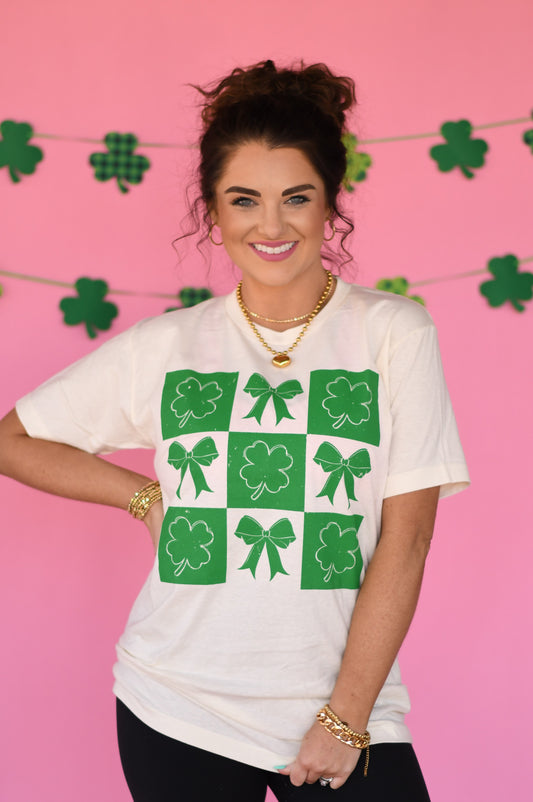 RTS Shamrocks And Bows Tee