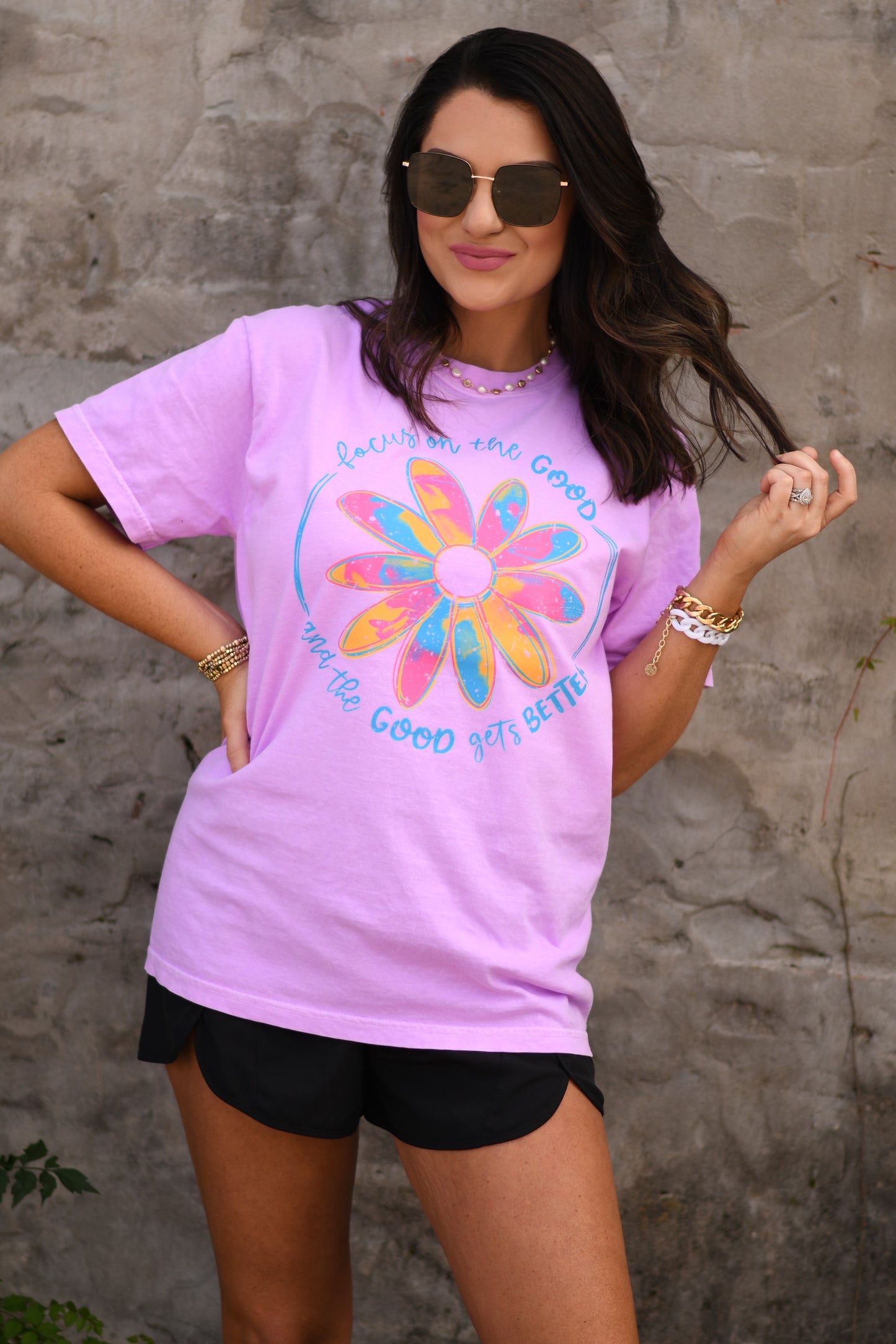 Focus On The Good Flower Tee