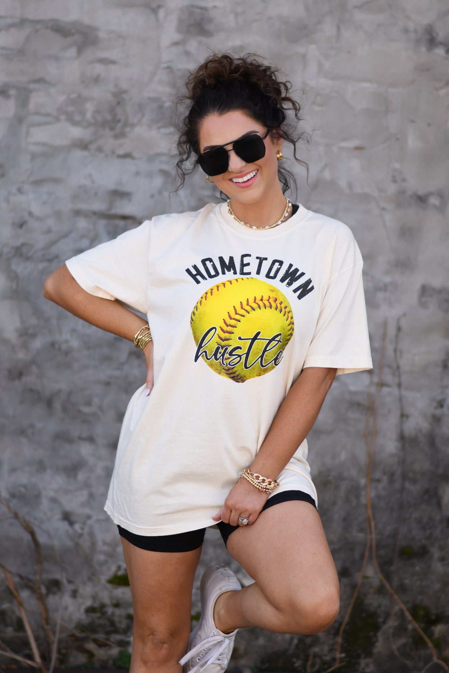 Softball Hometown Hustle Tee