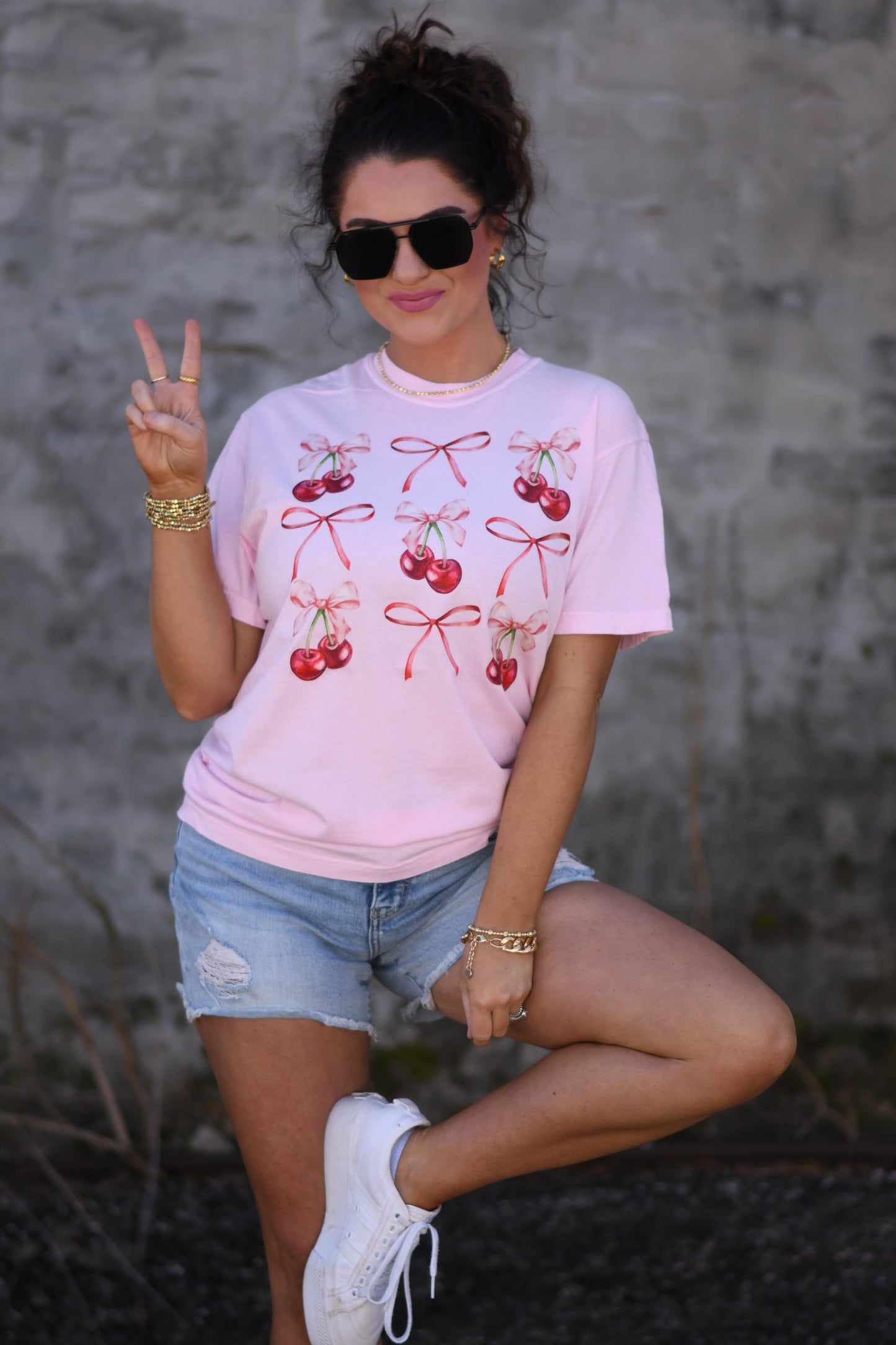 Cherries & Bows Tee