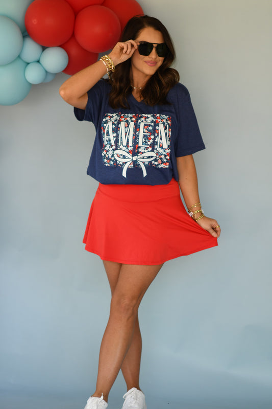 Amen Patriotic Stars Tee
