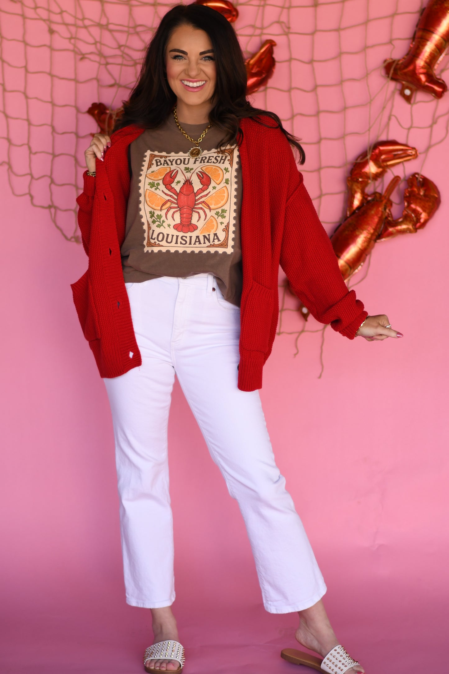 Bayou Fresh Louisiana Crawfish Stamp Tee