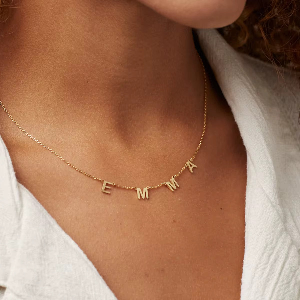 18K Gold Custom Name Necklace *CIJ SPECIAL*