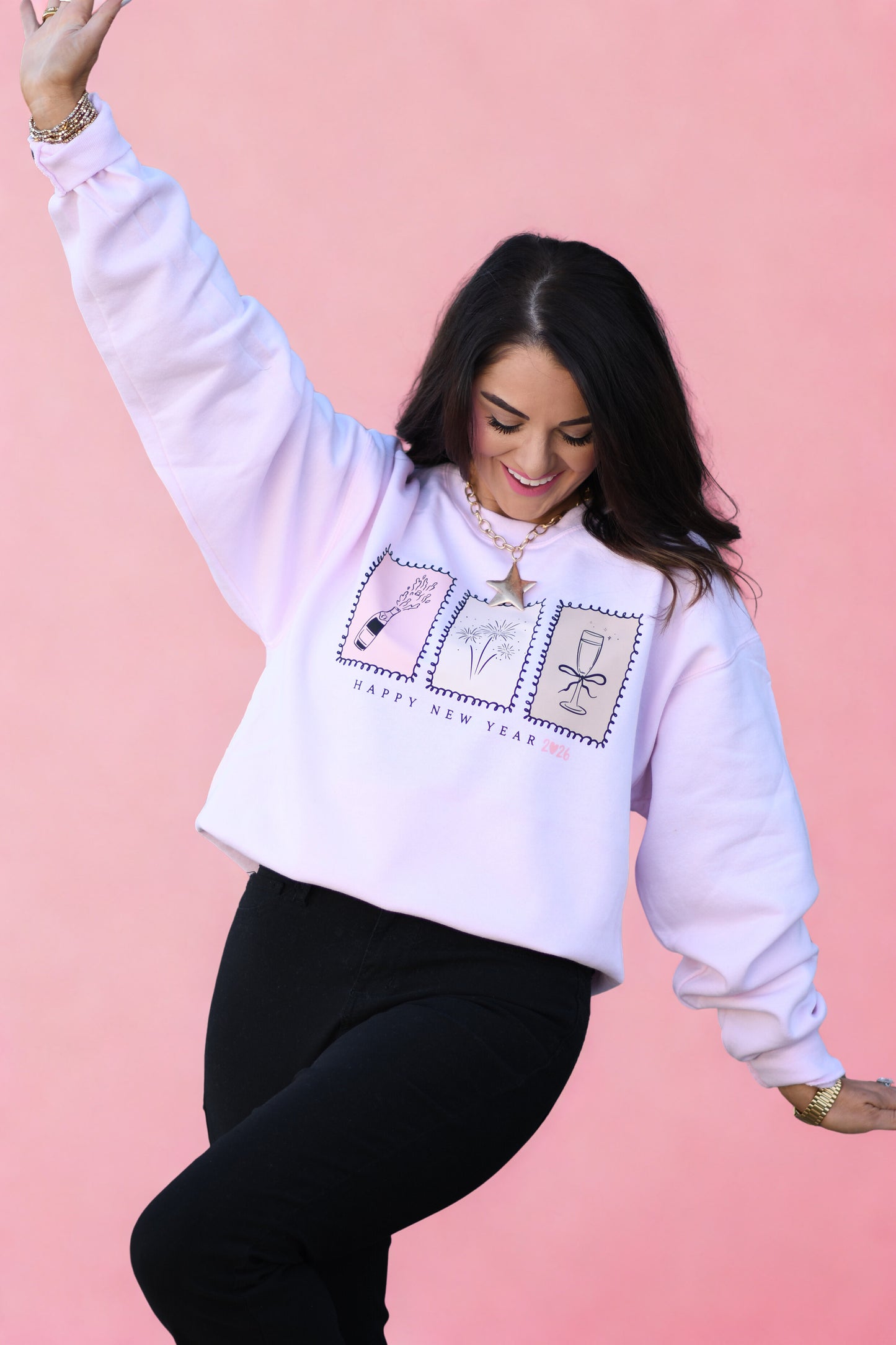 Happy New Year Champagne Sweatshirt