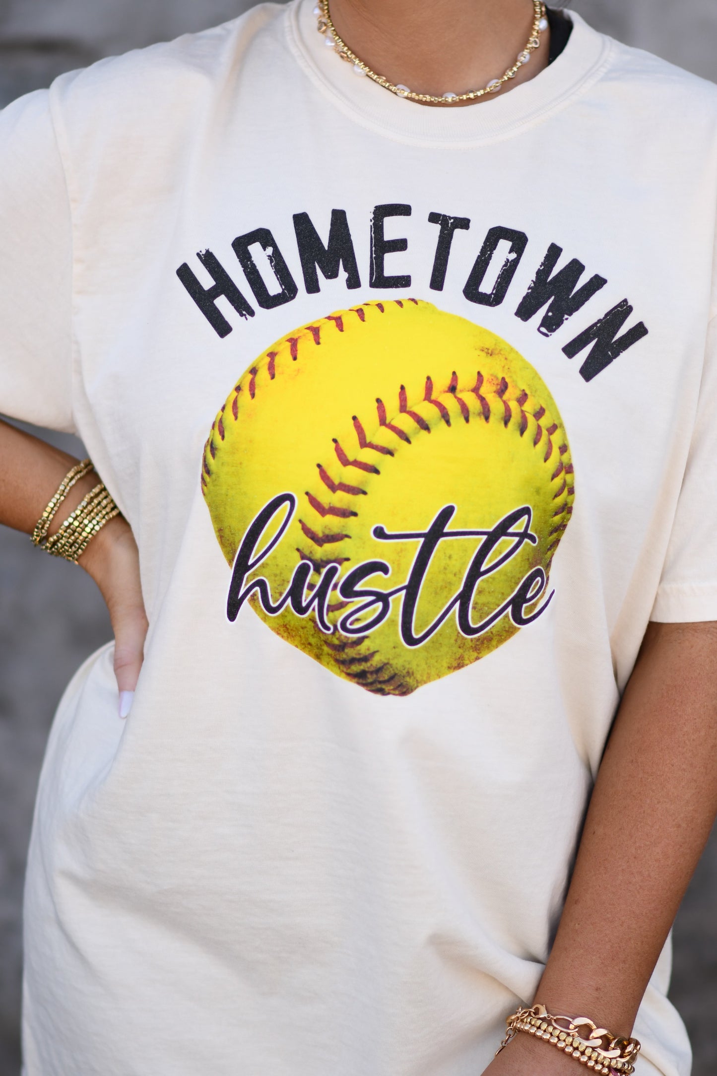 Softball Hometown Hustle Tee