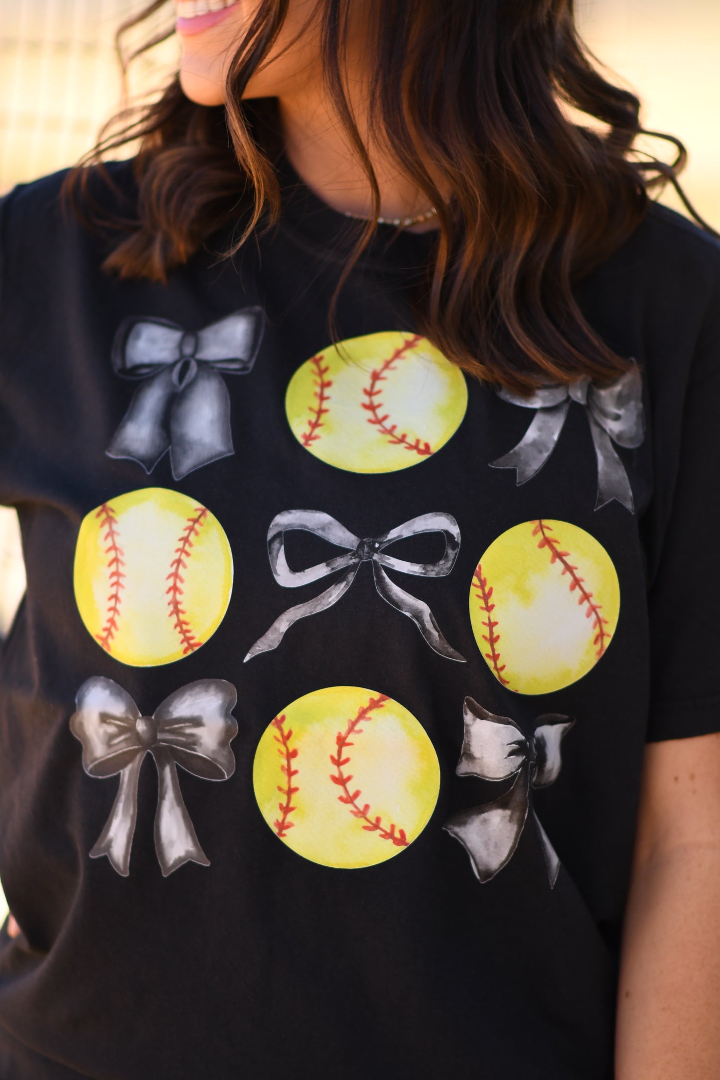 Softballs And Bows Tee